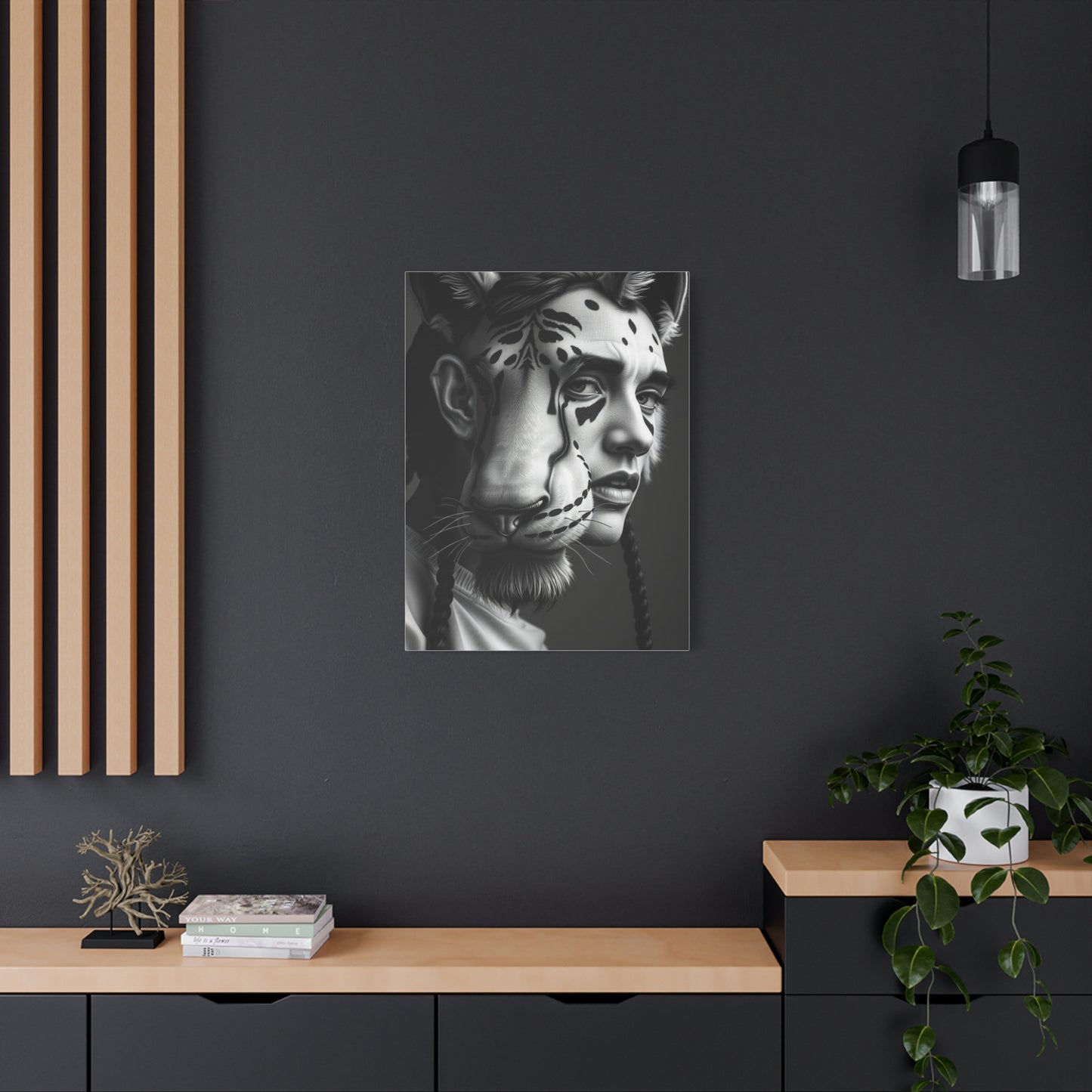 Black and White Illustrations Art Supreme Canvas Wall Art & Canvas Print