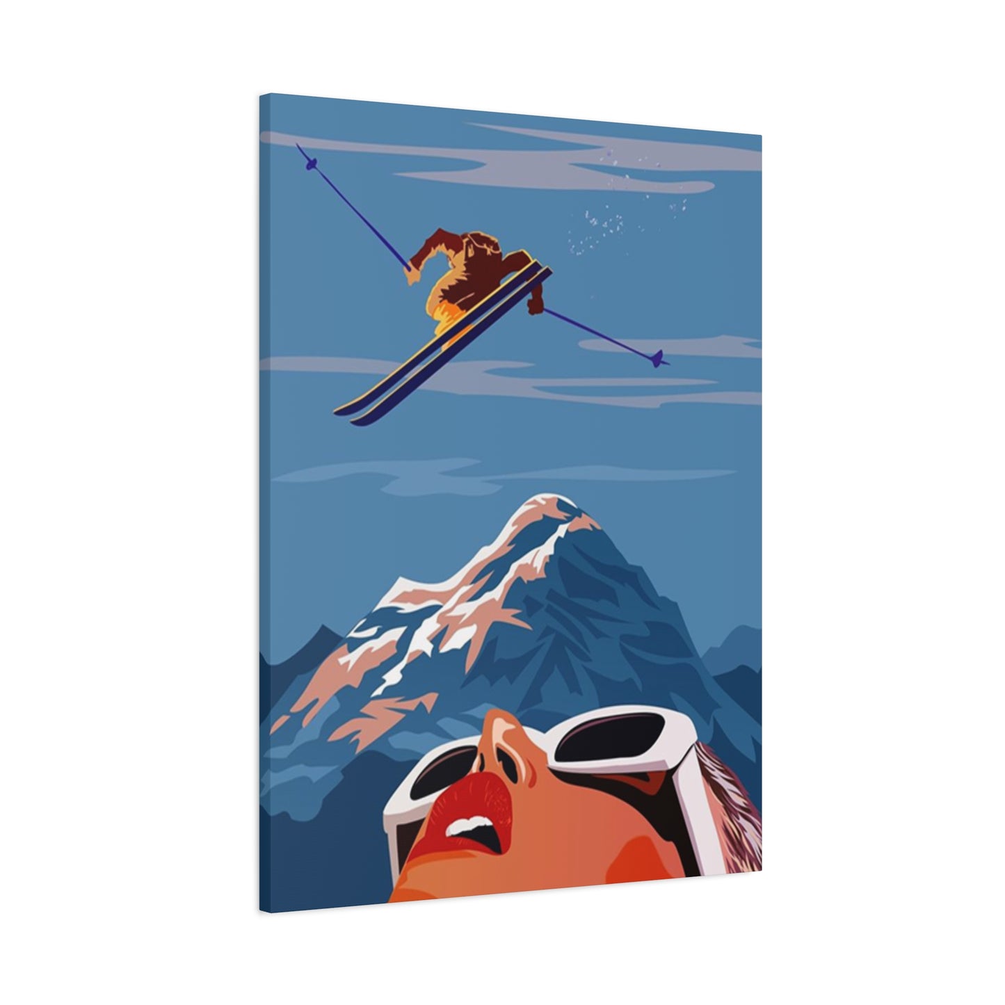 Skiing Poster Wall Art & Canvas Prints