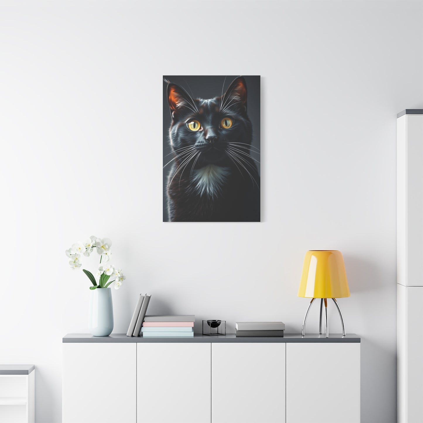Supreme Tuxedo Cat Art Wall Art & Canvas Print