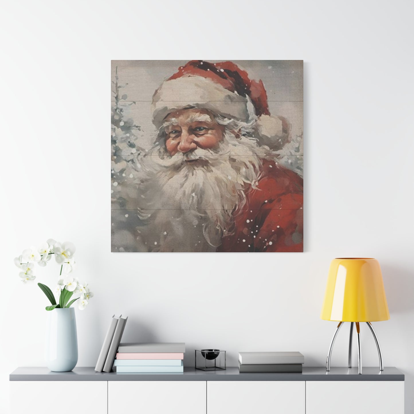 Santa Clause Face Wall Art & Canvas Prints