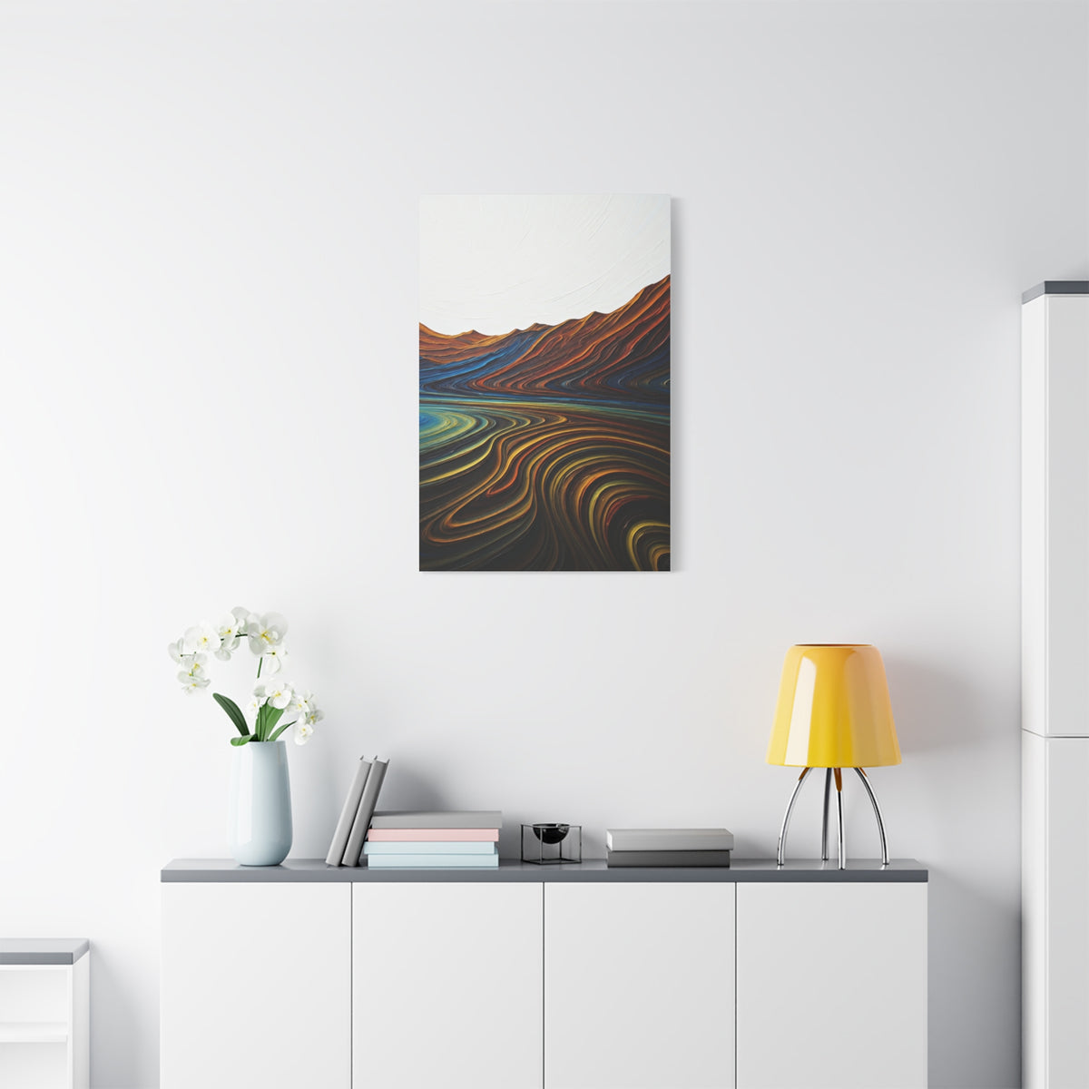 Layered Terrain Flow Abstract Wall Art & Canvas Prints