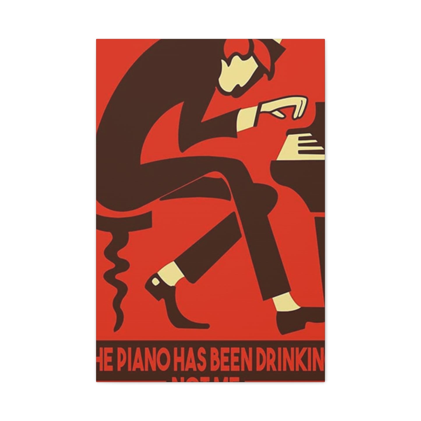 Drinking Piano Poster Wall Art & Canvas Prints