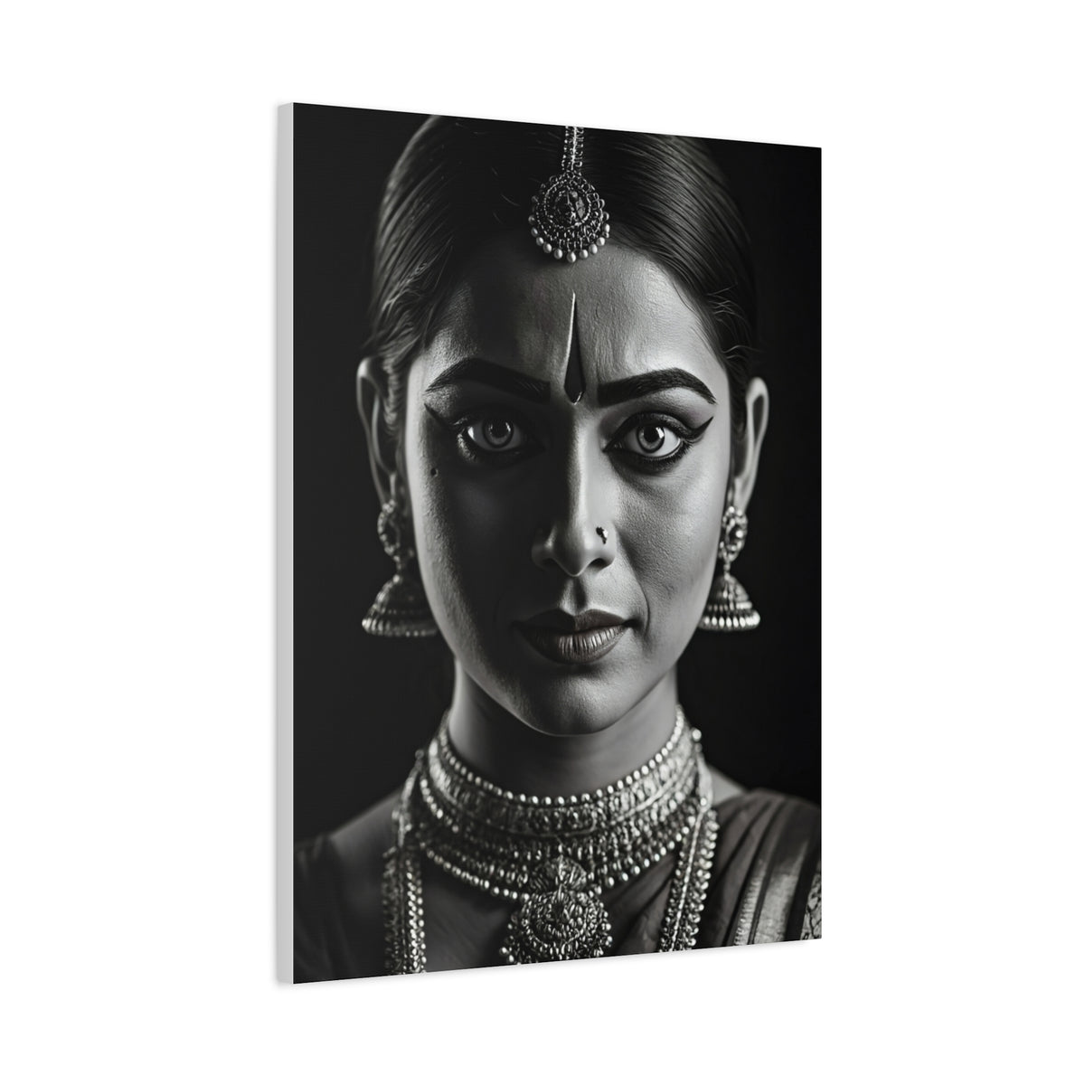 Timeless Elegance Black & White Cultural Portrait Wall Art & Canvas Prints