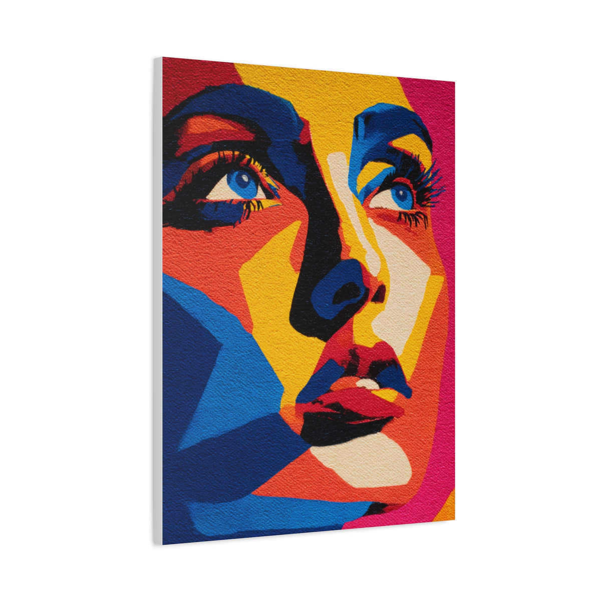 Vibrant Pop Art Portrait Wall Art & Canvas Print