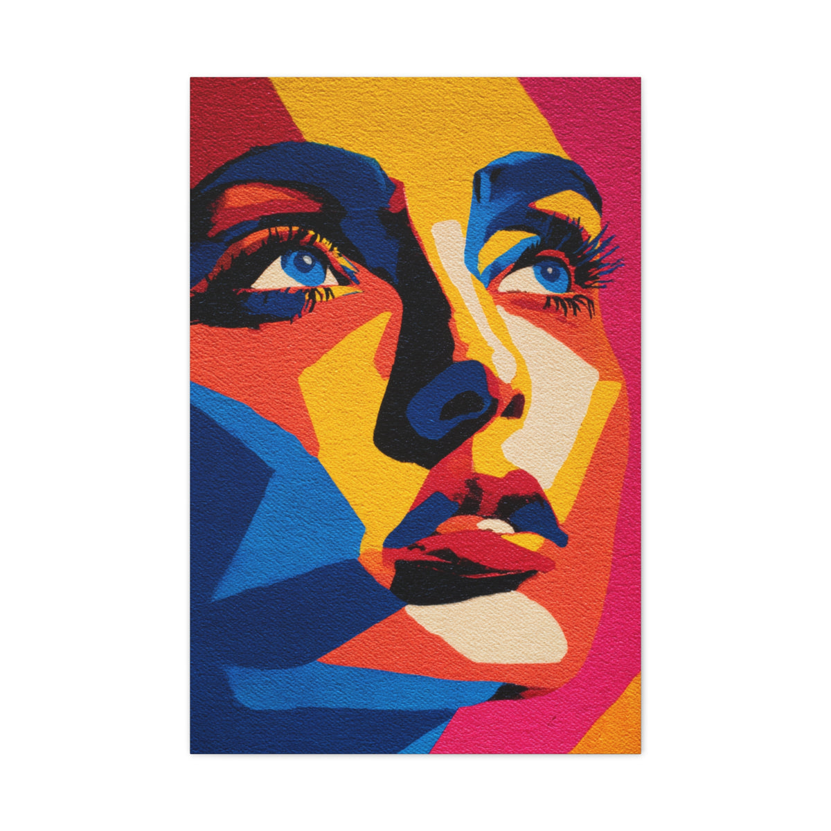 Vibrant Pop Art Portrait Wall Art & Canvas Print