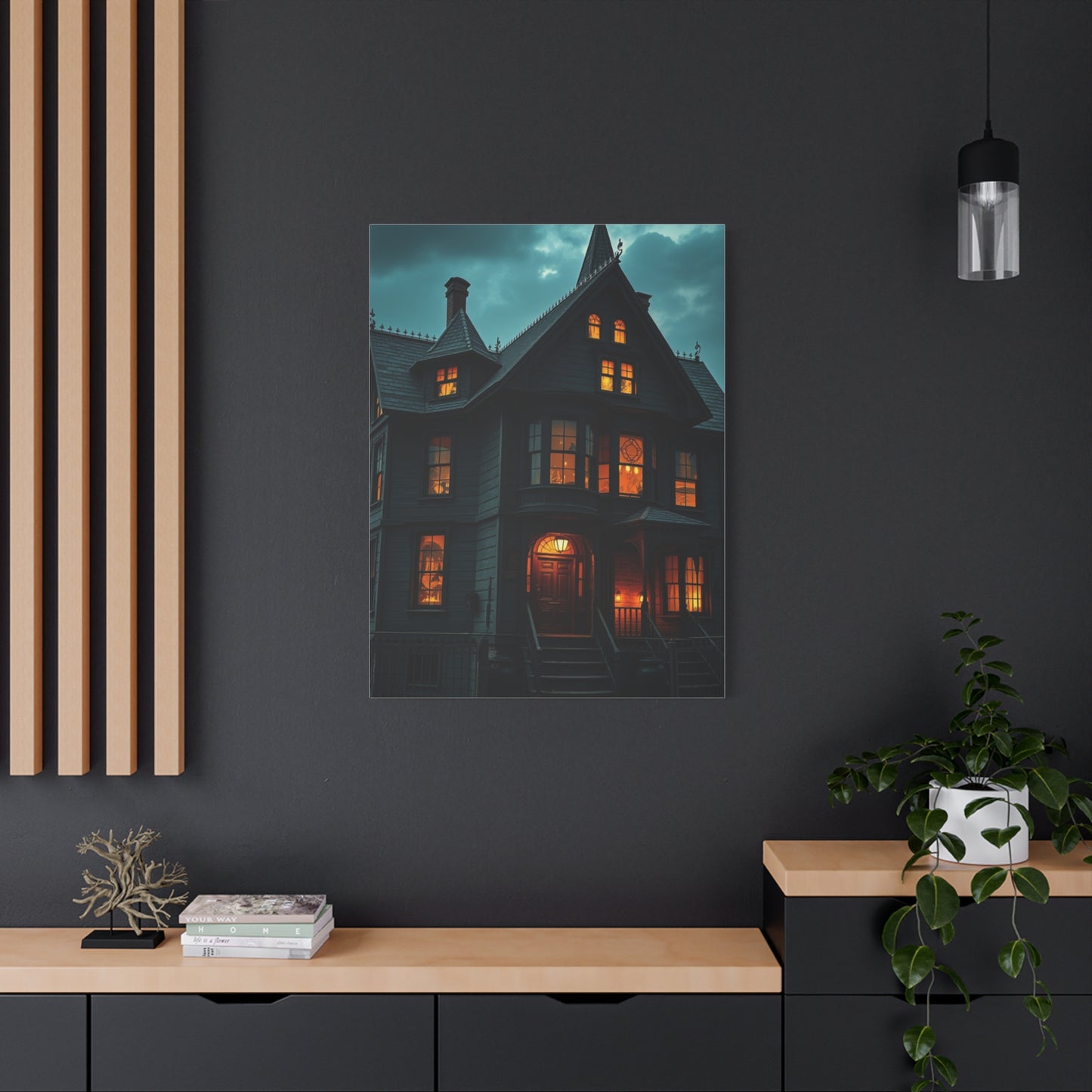Vision Haunted House Art Art Wall Art & Canvas Print