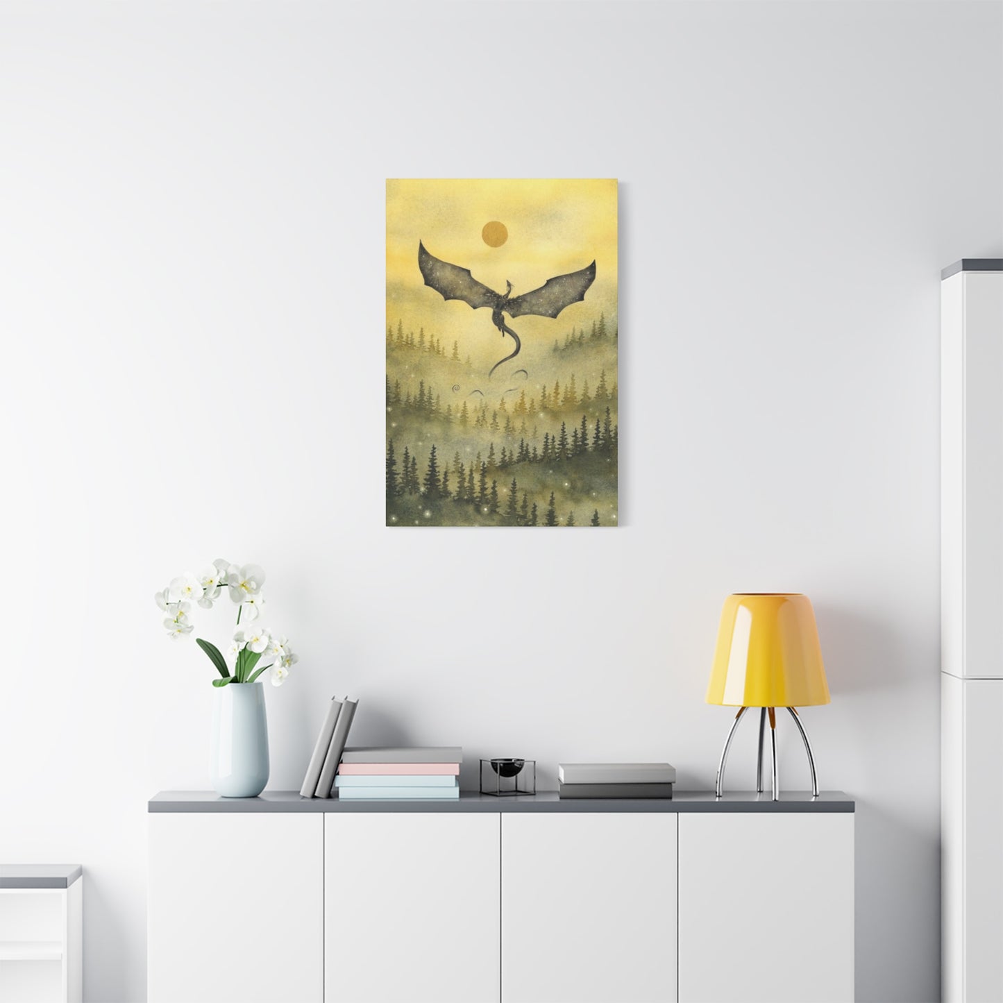Dragon in Forest Wall Art & Canvas Prints