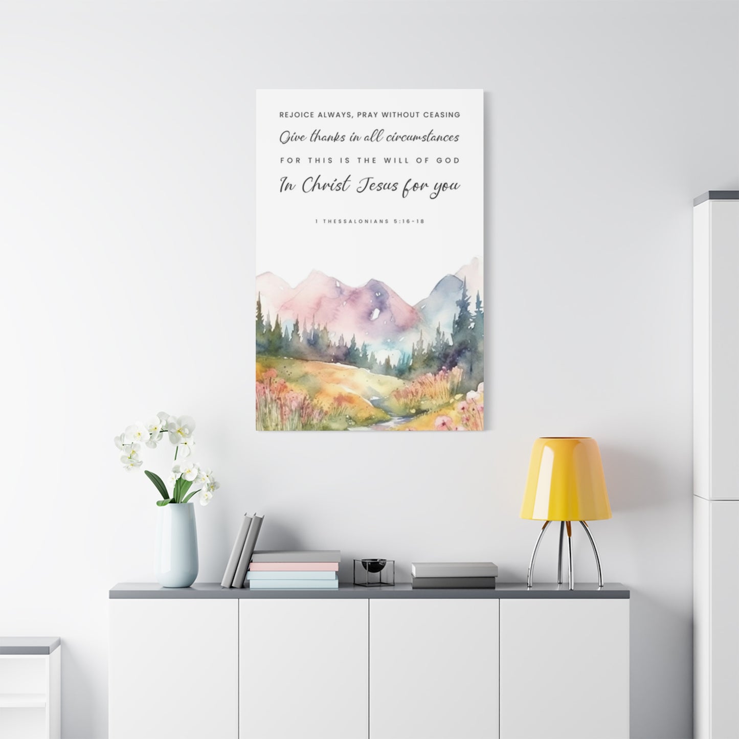 Quotes And Mountain Painting Wall Art & Canvas Prints