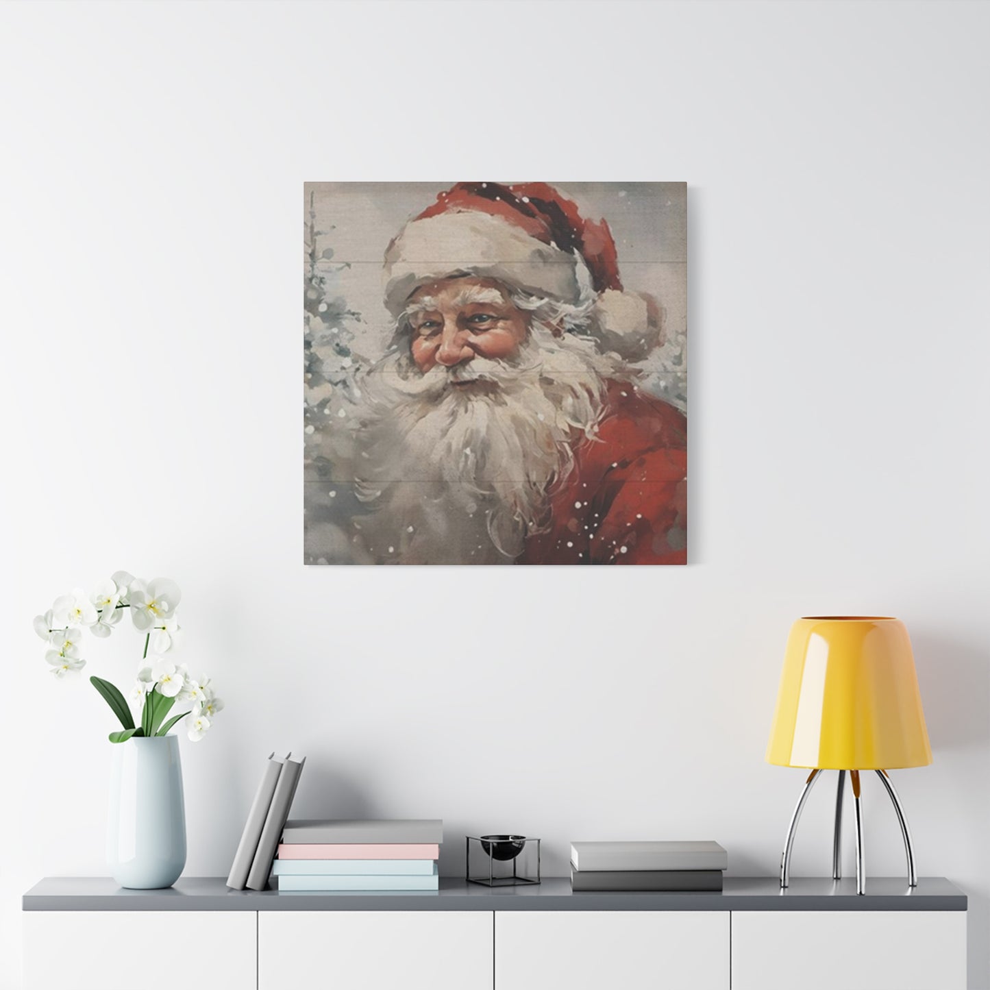 Santa Clause Face Wall Art & Canvas Prints