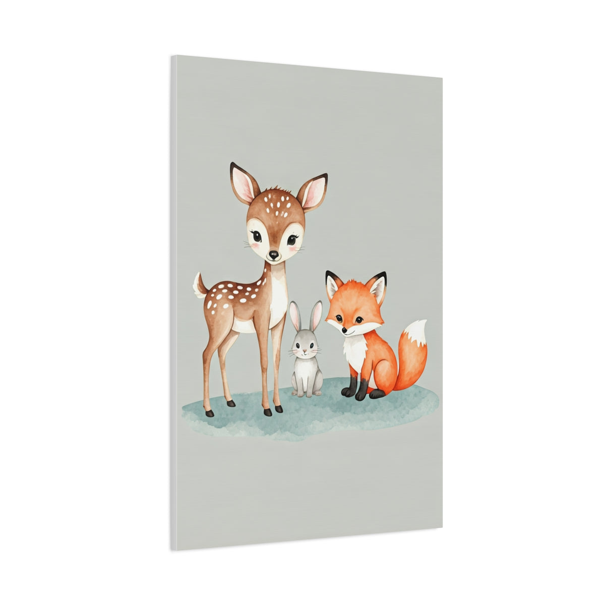 Woodland Friends Nursery Wall Art & Canvas Print