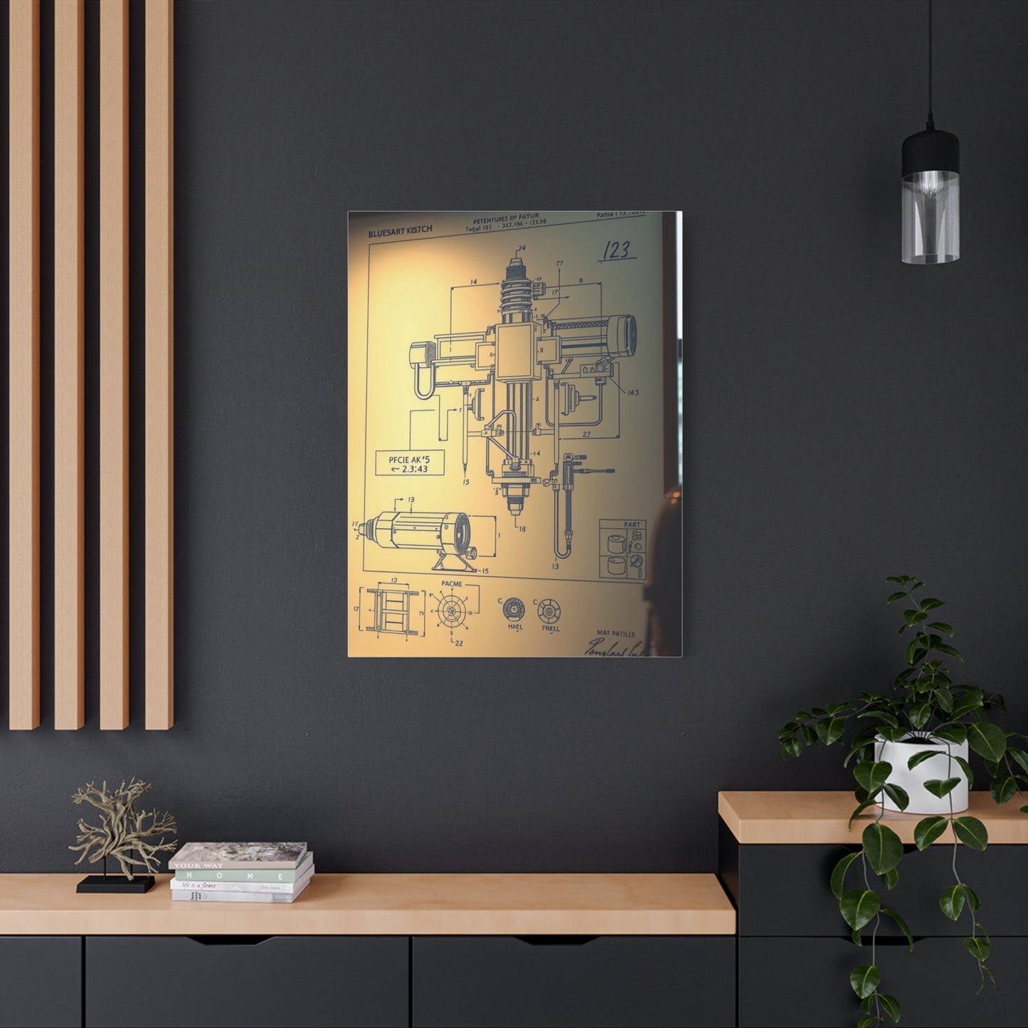 Blueprint & Patent Sketches Art Supreme Canvas Wall Art & Canvas Print