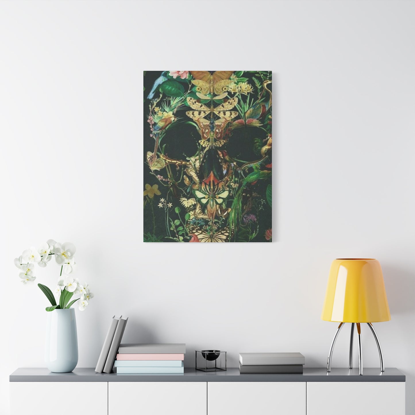 Skull Of Flora And Fauna Wall Art & Canvas Prints