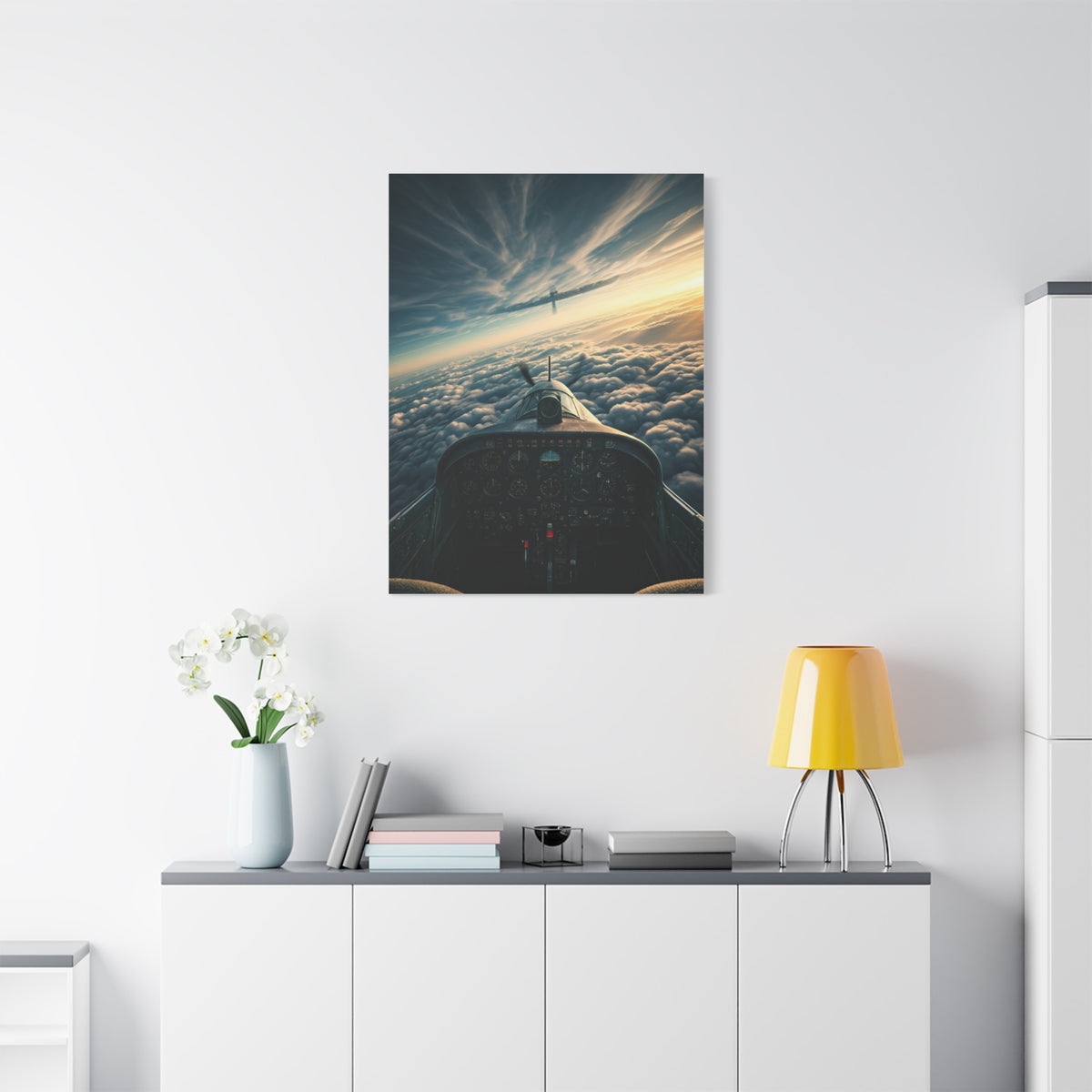 Pilot’s View Above the Cloud Sea Wall Art & Canvas Prints