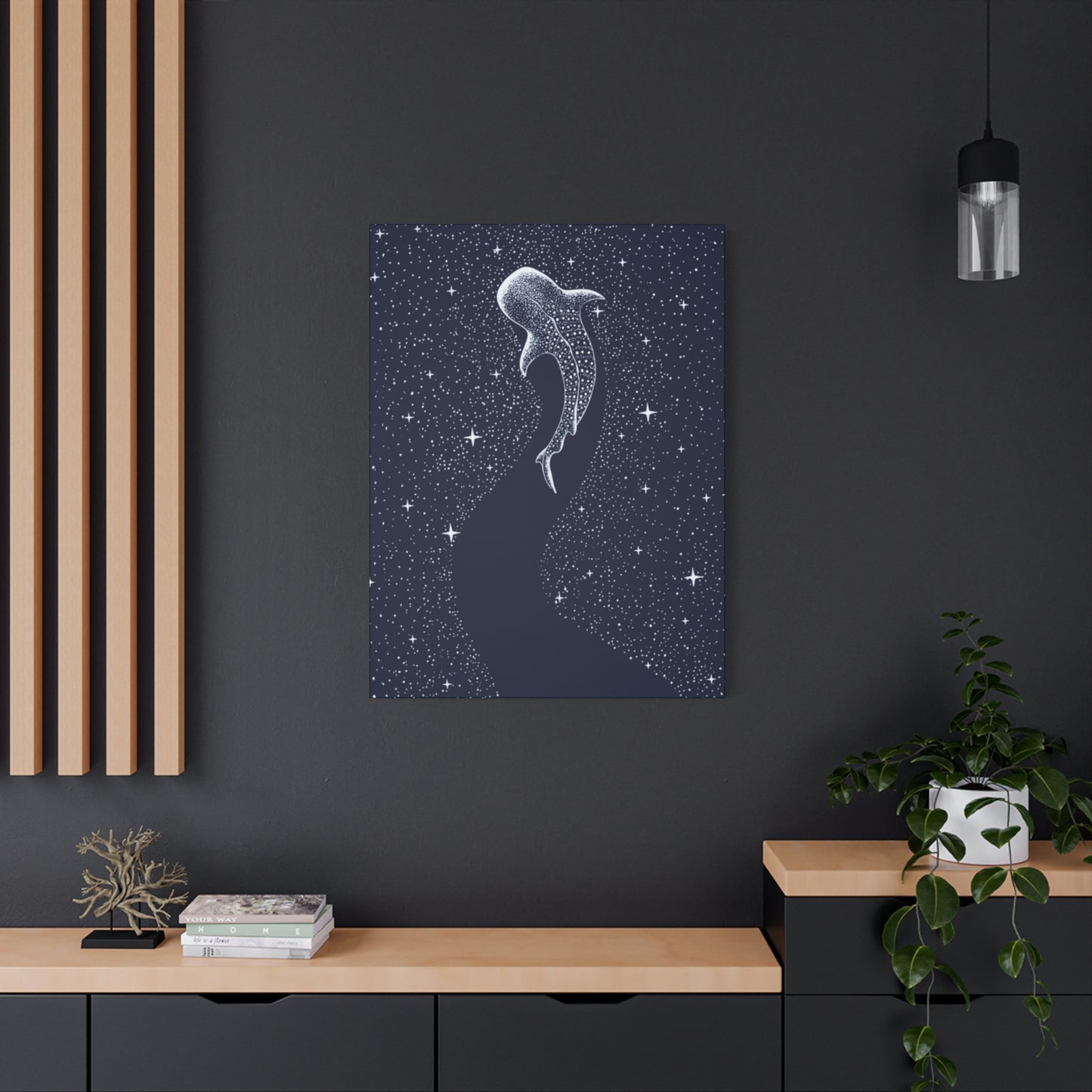 Fish in Starry Space Wall Art & Canvas Prints