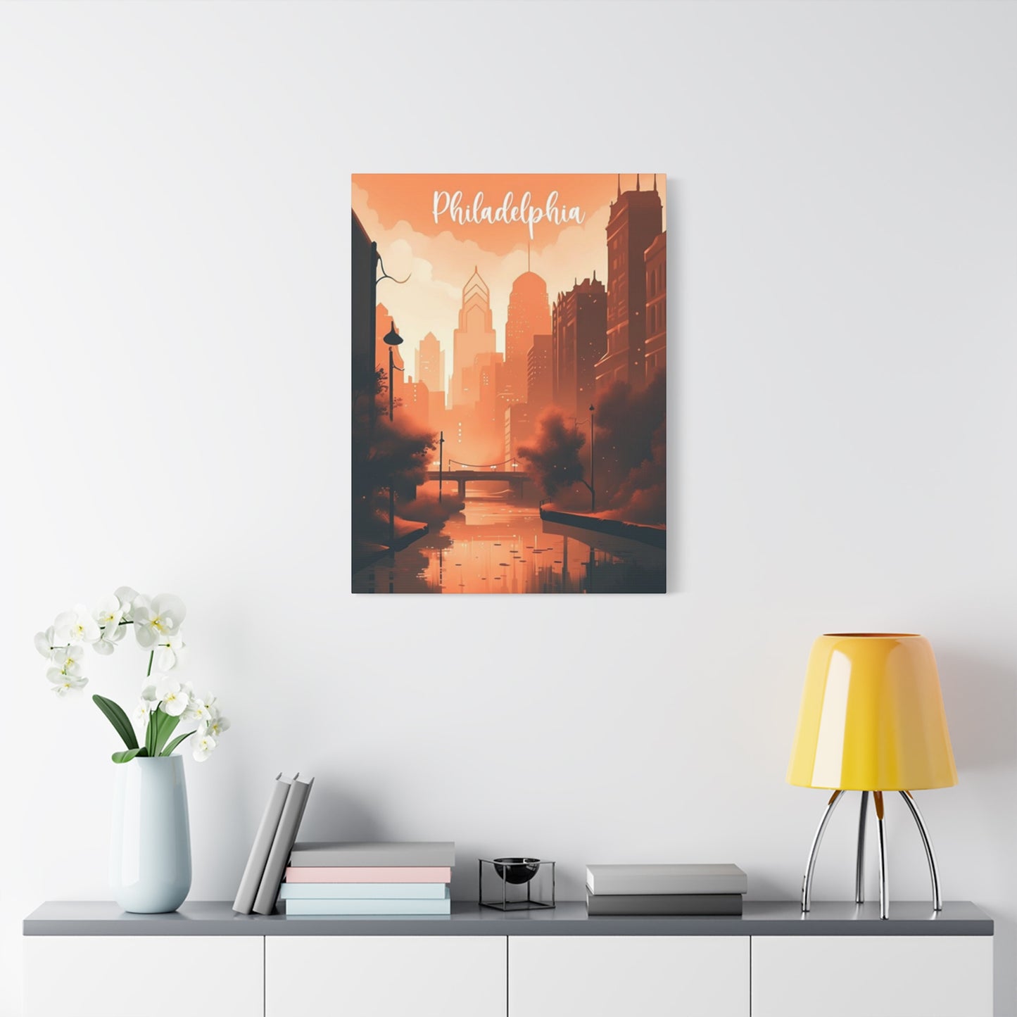 Philadelphia Warm Tone Poster Wall Art & Canvas Prints