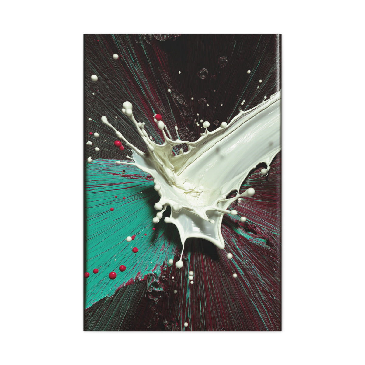 Abstract Liquid Paint Impact Wall Art & Canvas Print