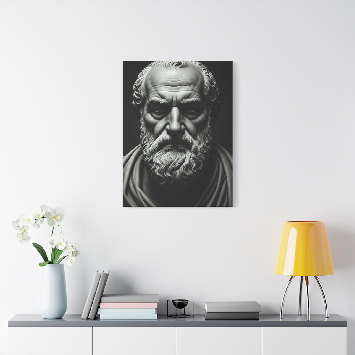 Timeless Wisdom Black & White Elder Portrait Wall Art & Canvas Prints