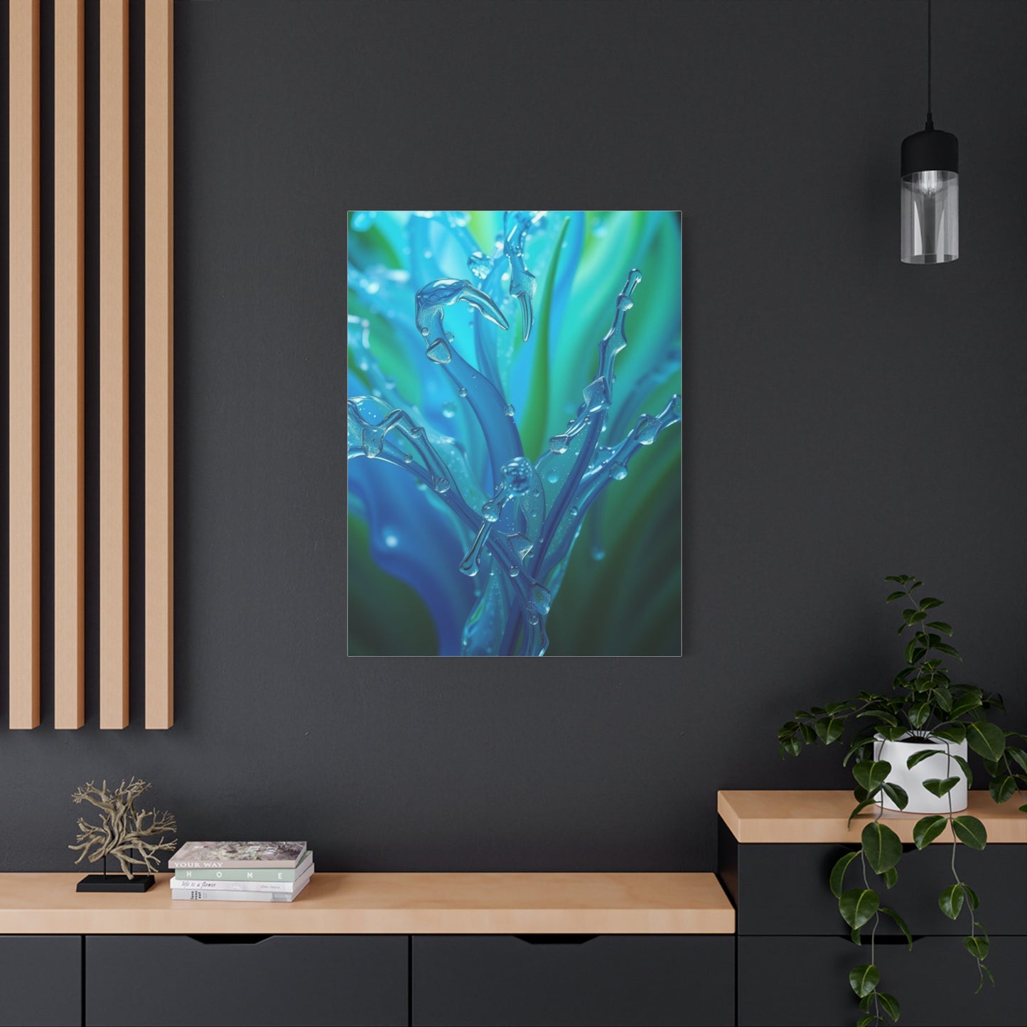 Blue & Green Art Supreme Canvas  Wall Art & Canvas Print
