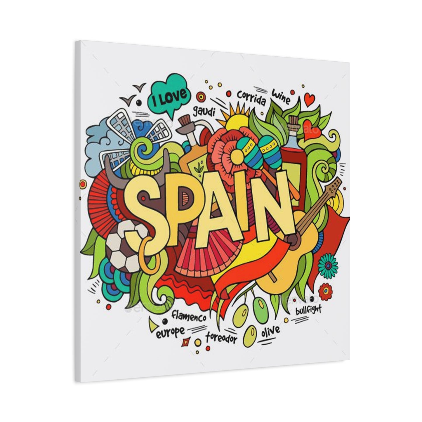 Spain Graffiti Wall Art & Canvas Prints