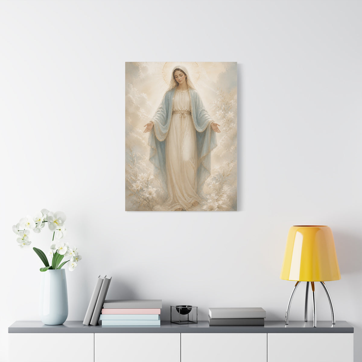 Our Lady of Grace Soft Luminous Portrait Wall Art & Canvas Print
