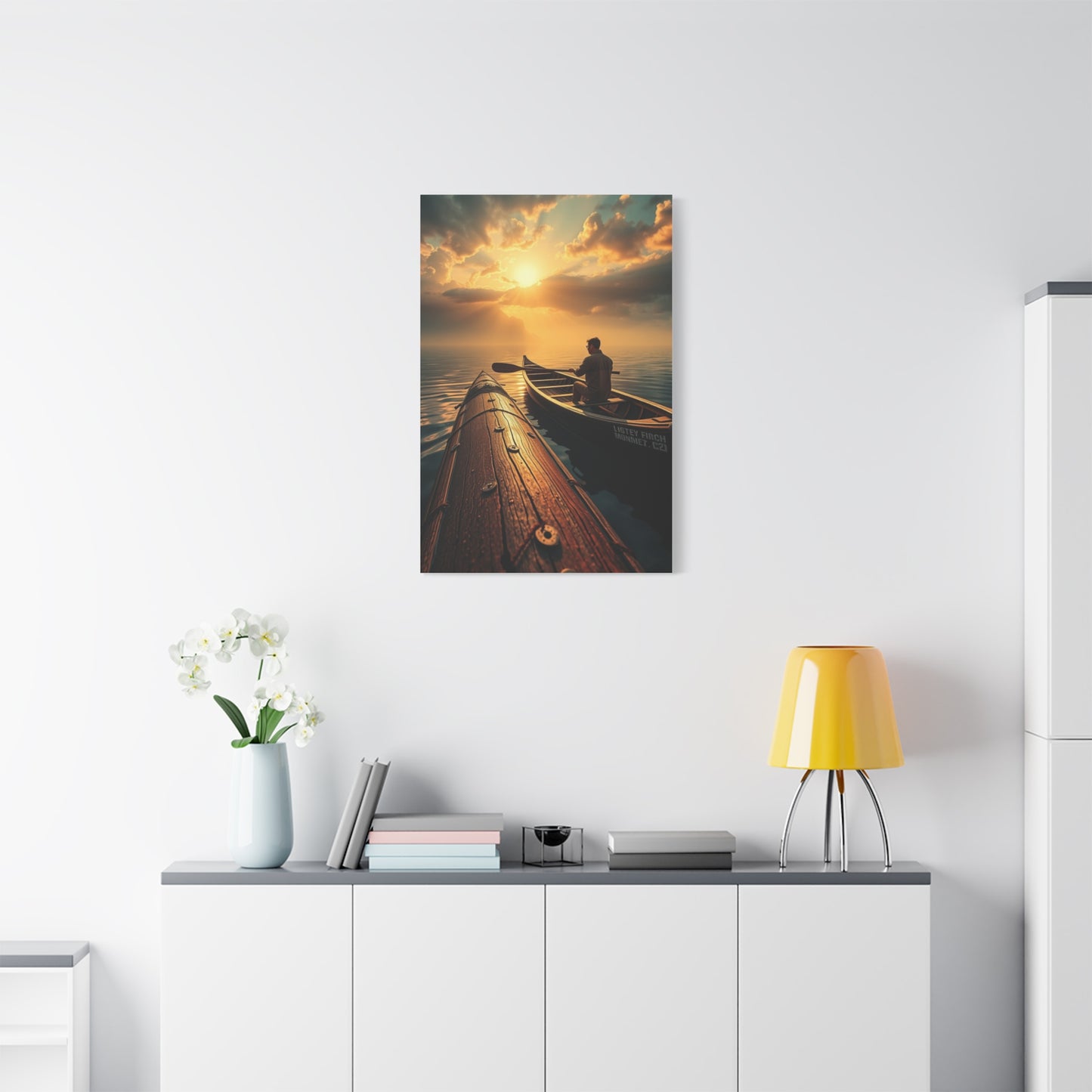 Canoe Art Supreme Canvas Wall Art & Canvas Print