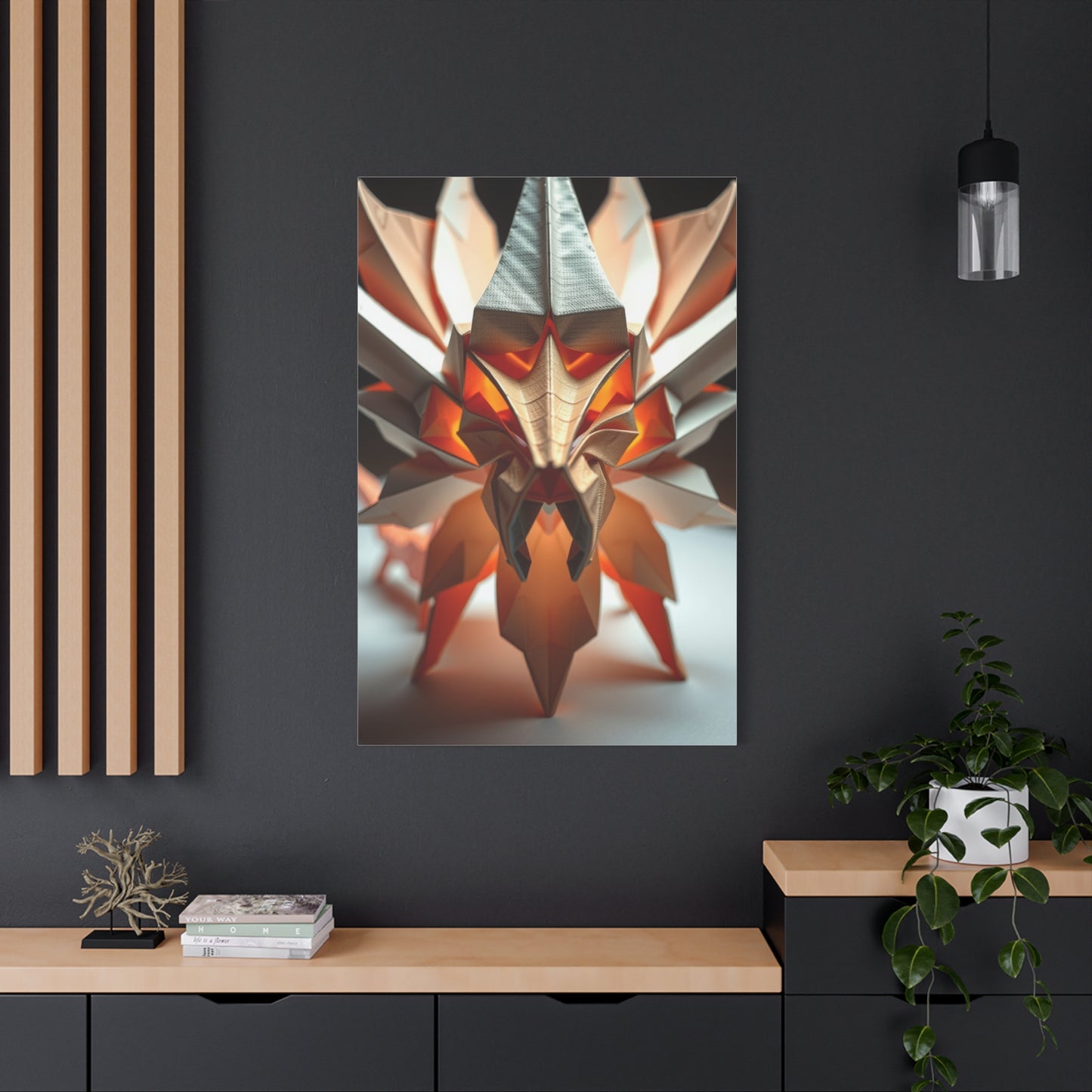 Origami Serenade Canvas Wall Art & Canvas Print