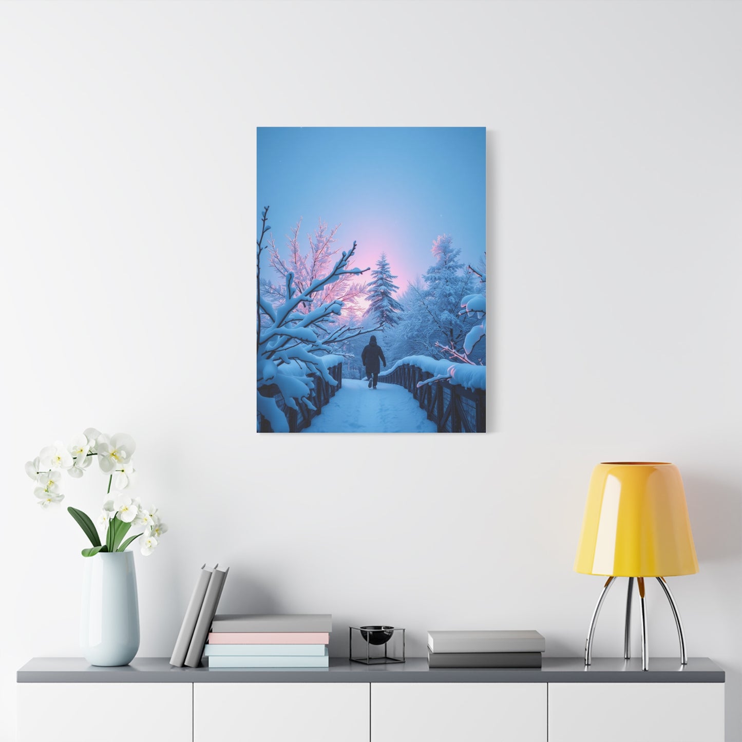 Opulent Frosted Vistas Wall Art & Canvas Print
