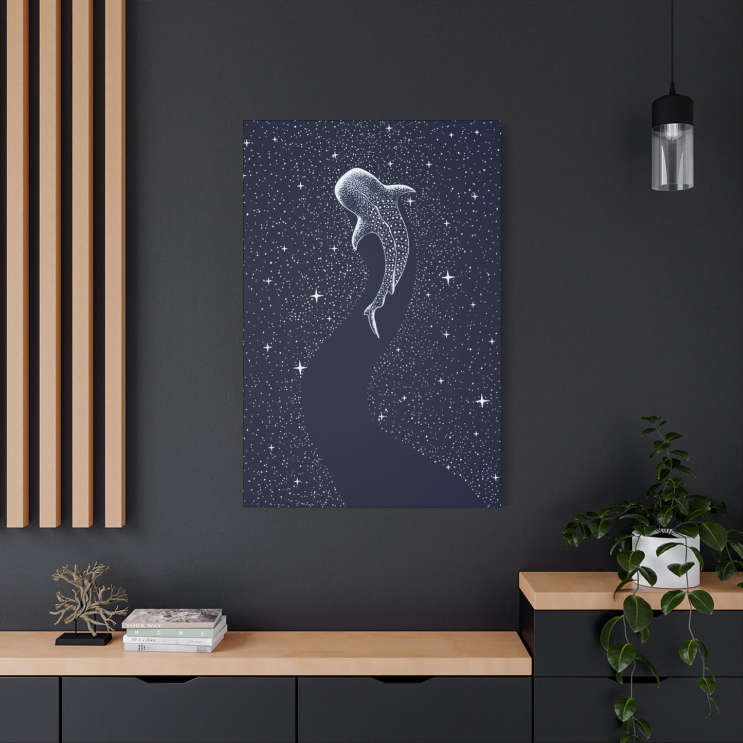 Fish in Starry Space Wall Art & Canvas Prints