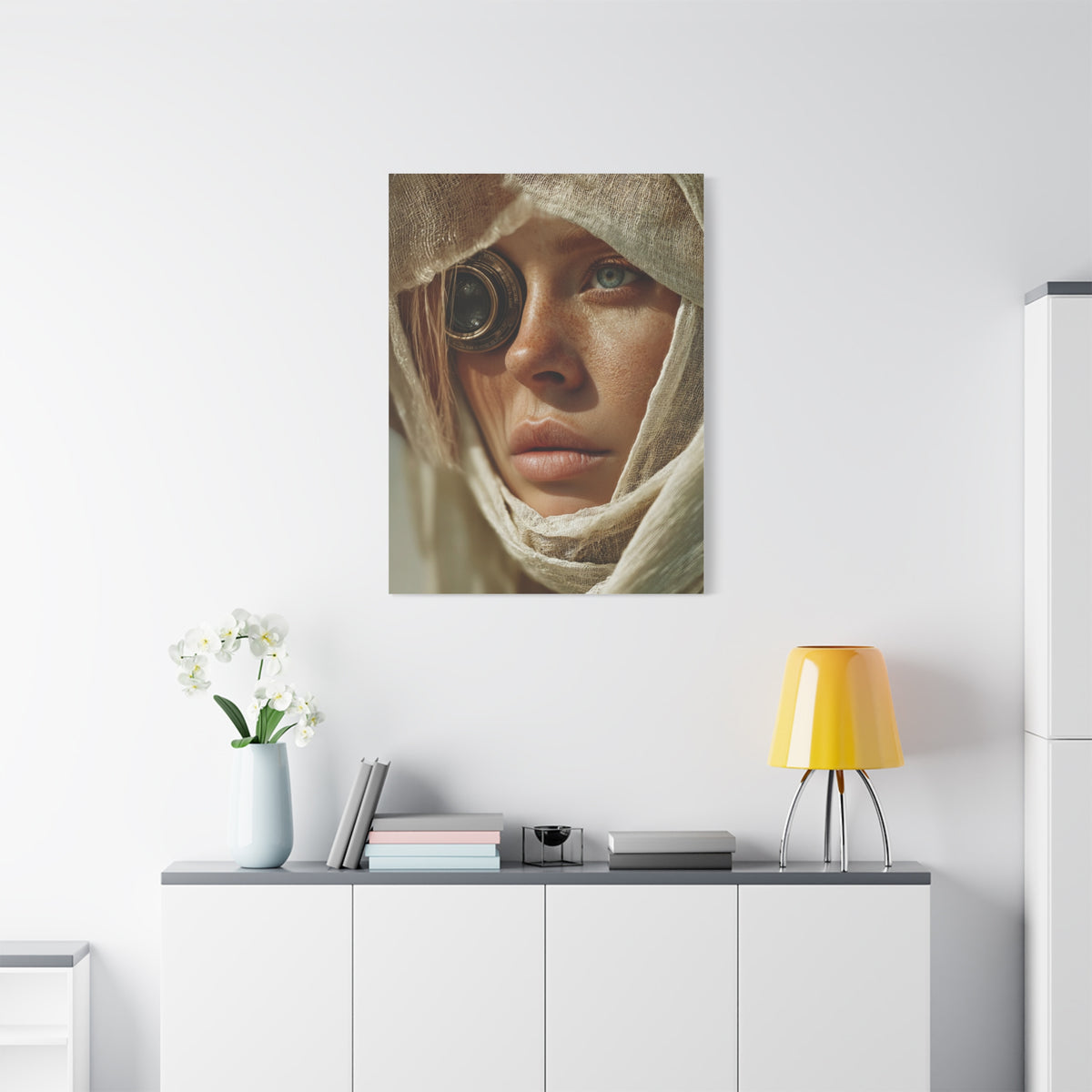 Veiled Lens Surreal Portrait Wall Art & Canvas Print