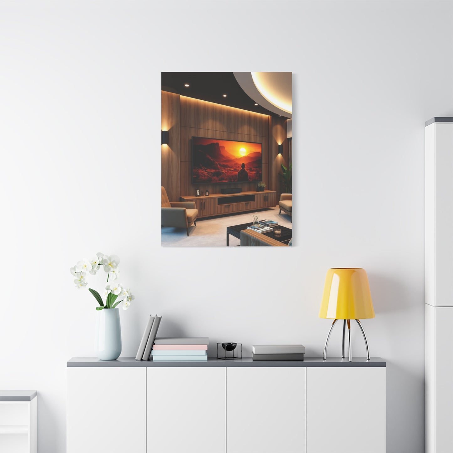 Home Theatre Decor Art Luxury Canvas Wall Art & Canvas Print