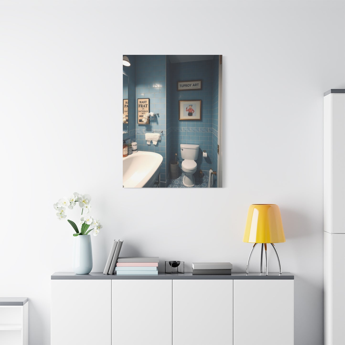 Bathroom Humor Art Supreme Gallery Wall Art & Canvas Print