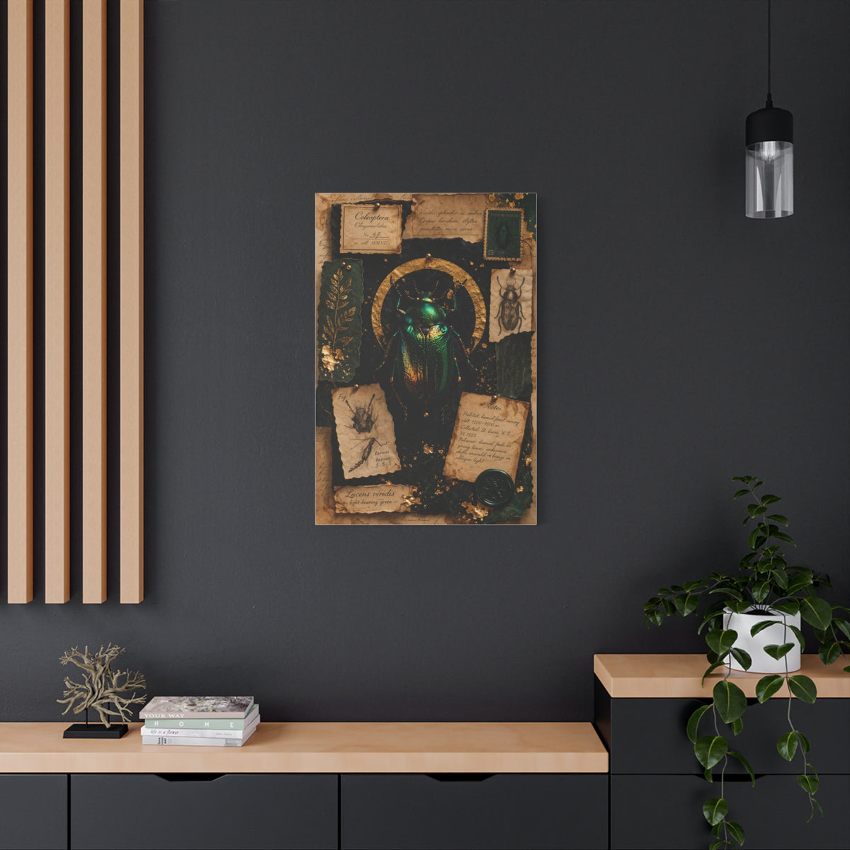 Cabinet of Curiosities Insect Study Wall Art & Canvas Print