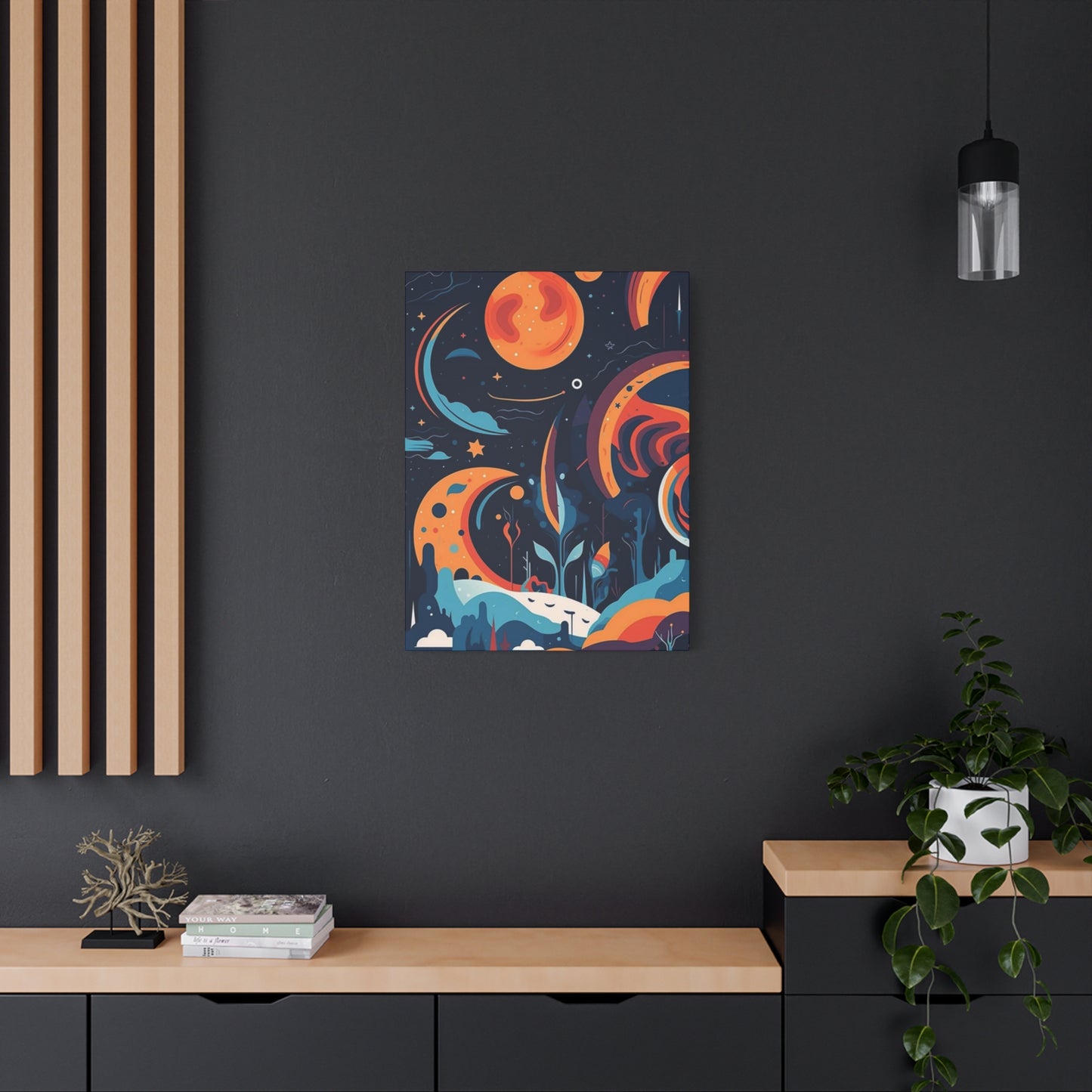 Abstract Moon & Space Poster Wall Art & Canvas Prints