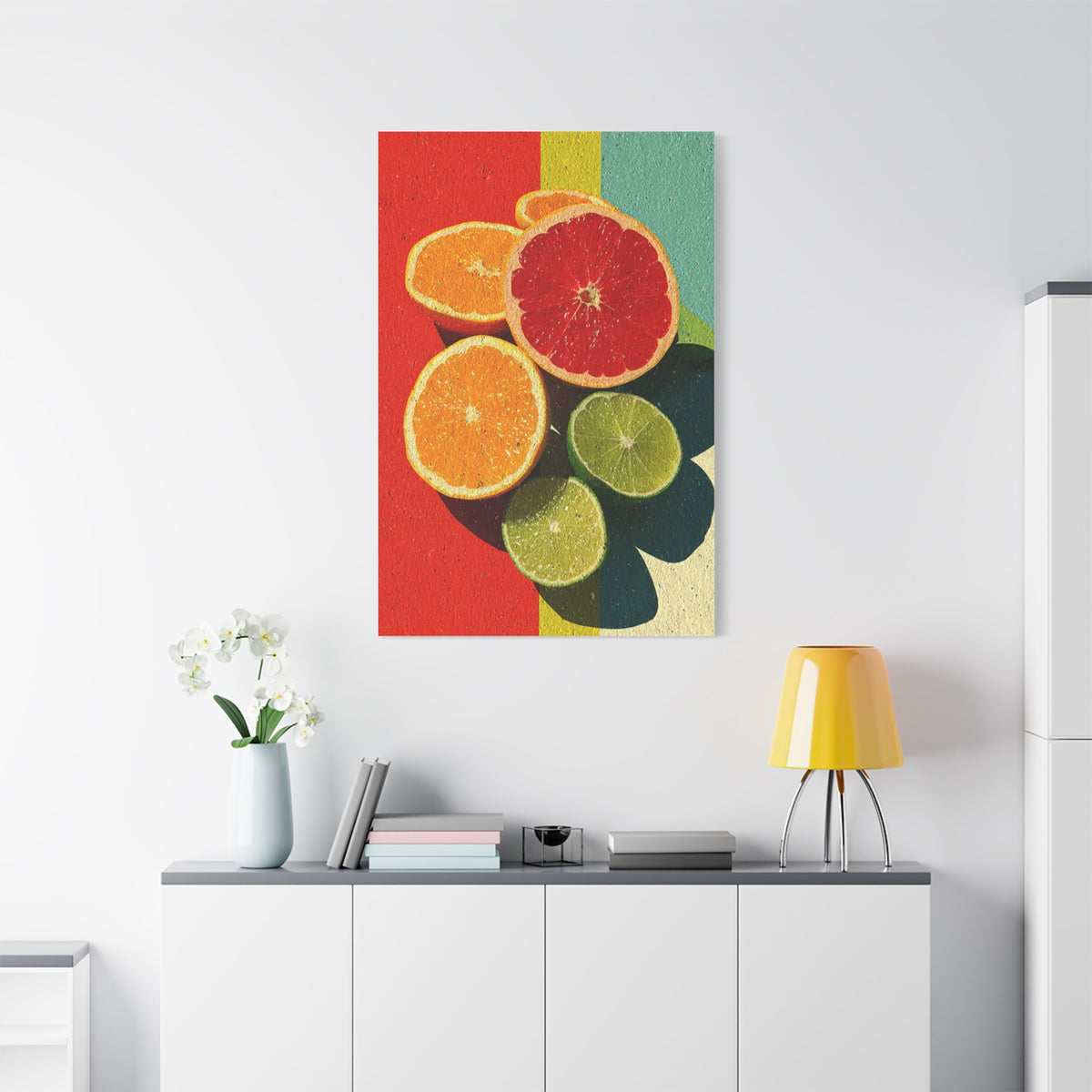 Citrus Pop Art Kitchen Composition Wall Art & Canvas Print