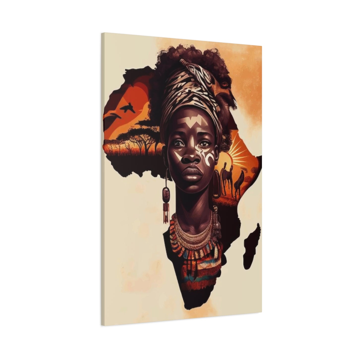 African Map Wall Art & Canvas Prints