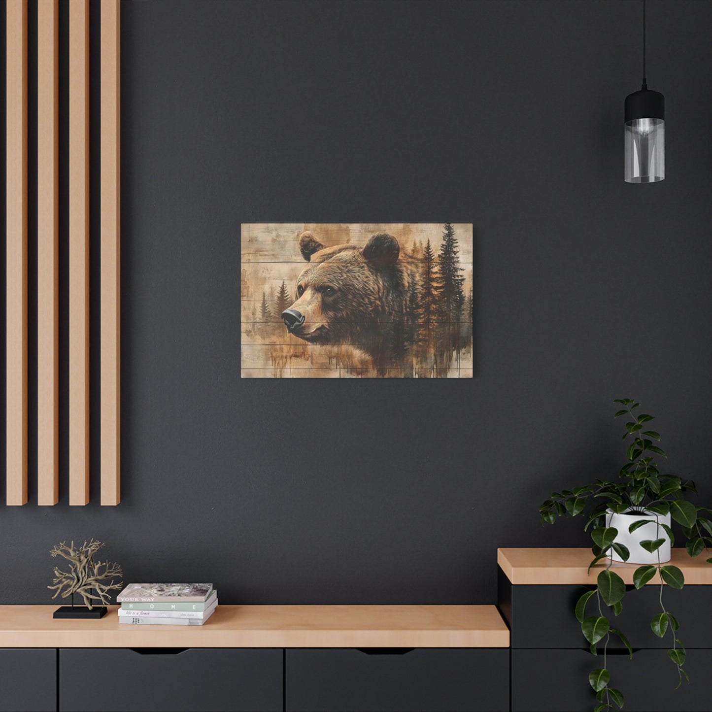 Grizzly Bear Wildlife Painting Wall Art & Canvas Prints