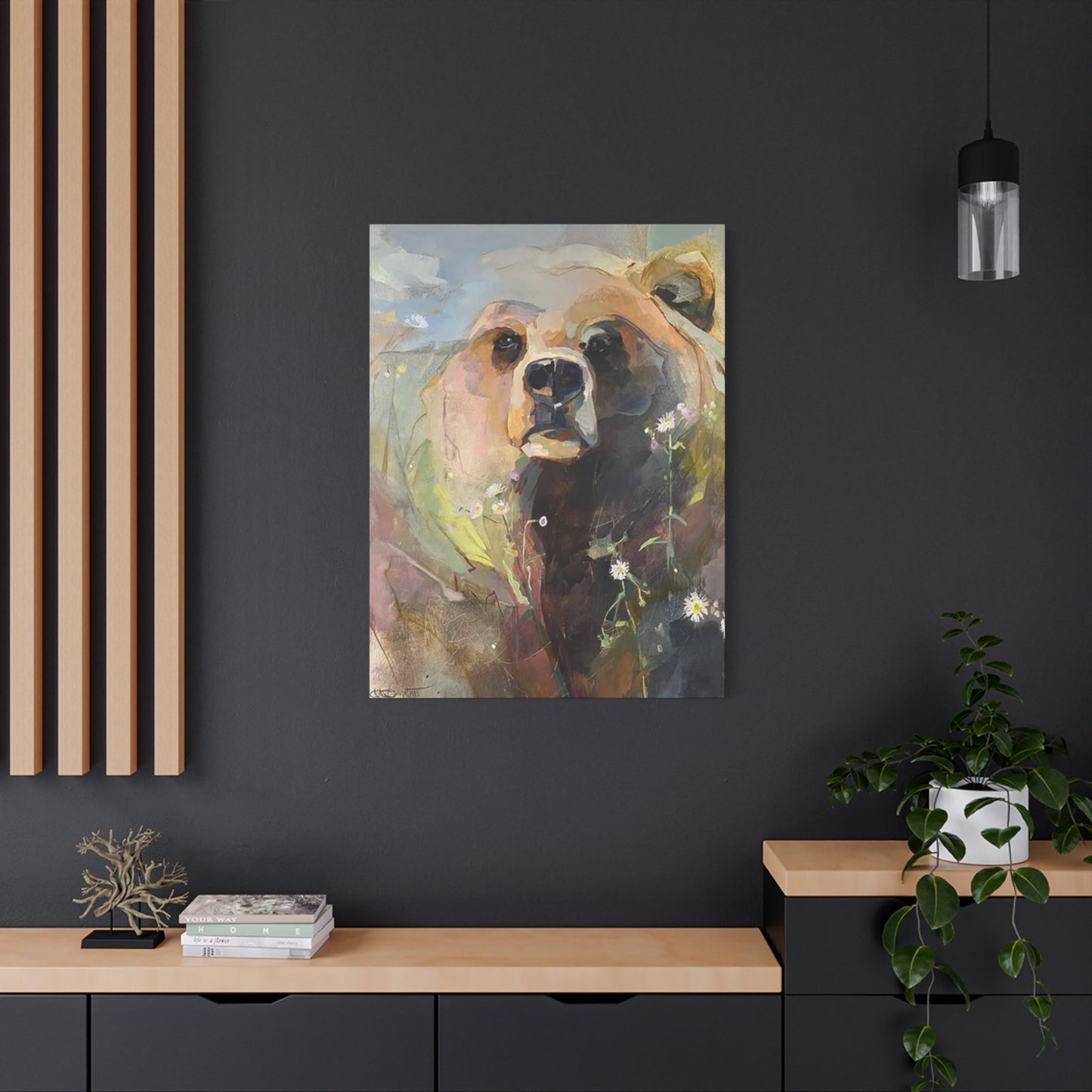 Grizzly Bear Painting Wall Art & Canvas Prints