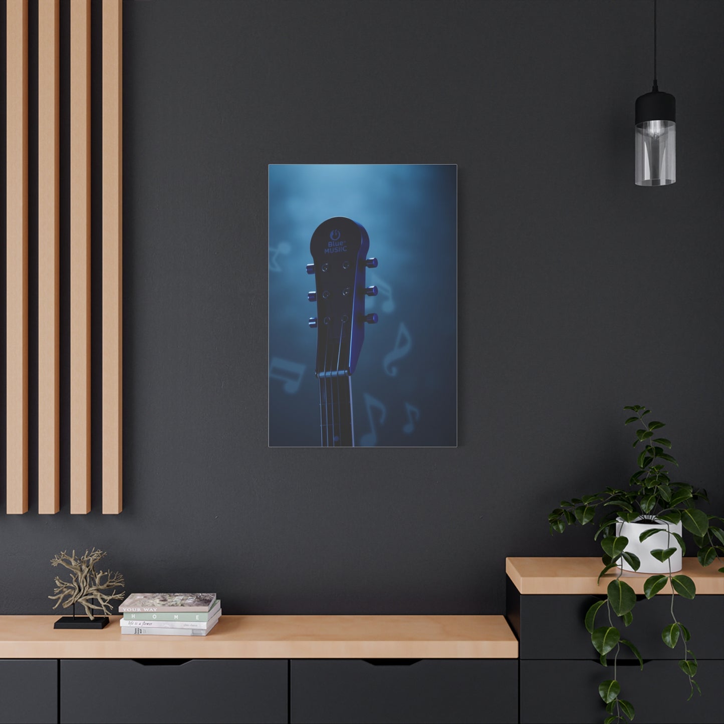 Elite Blue Music Art Vision Wall Art & Canvas Print