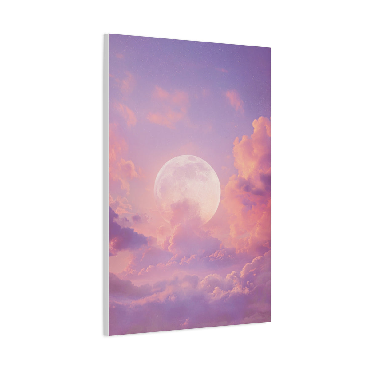 Dreamy Celestial Moon Clouds Wall Art & Canvas Print