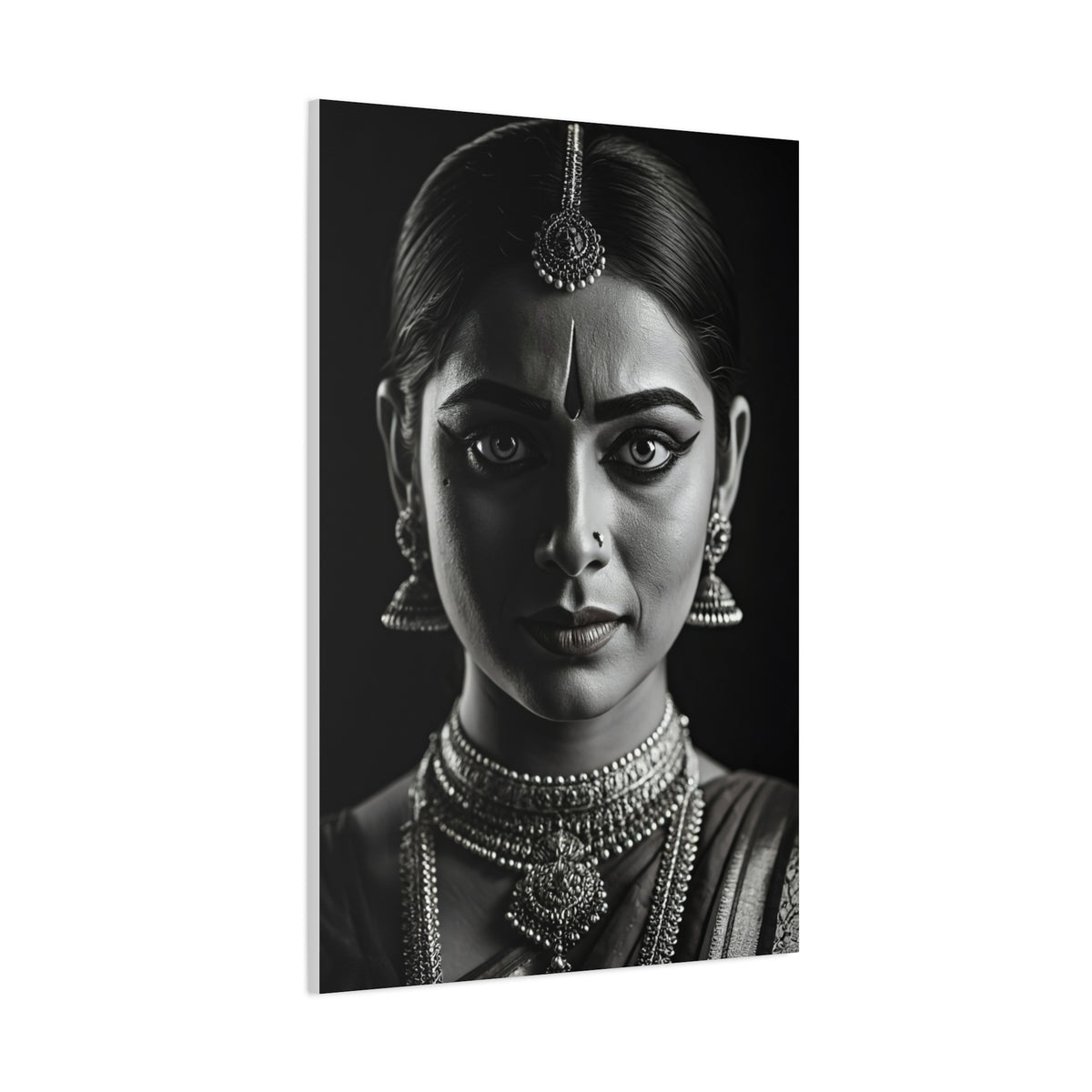 Timeless Elegance Black & White Cultural Portrait Wall Art & Canvas Prints