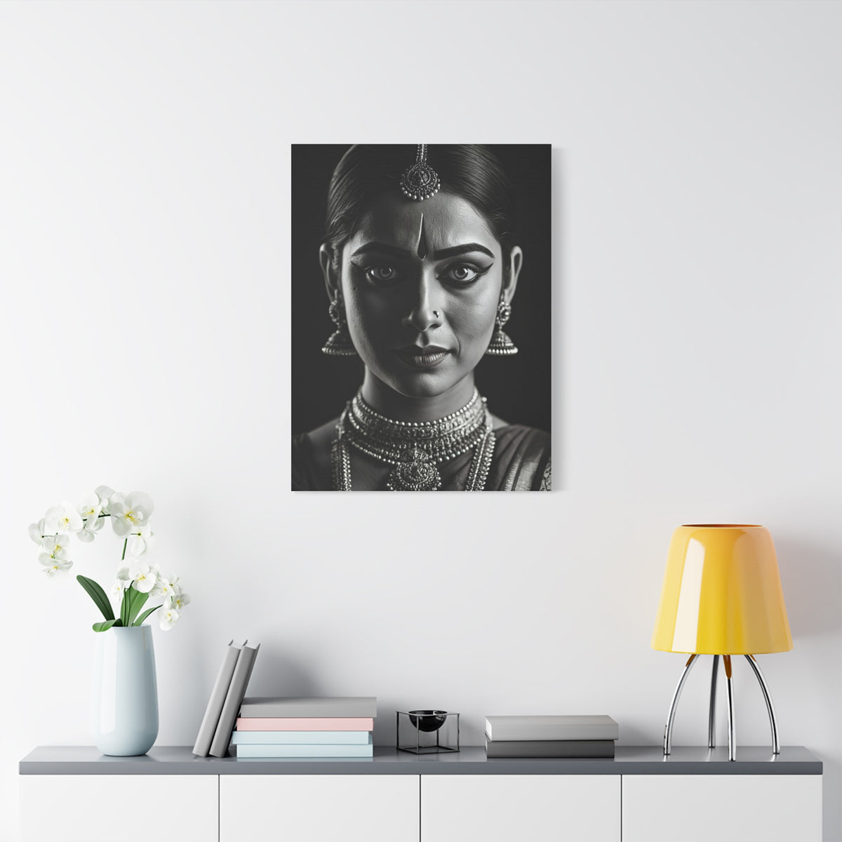 Timeless Elegance Black & White Cultural Portrait Wall Art & Canvas Prints