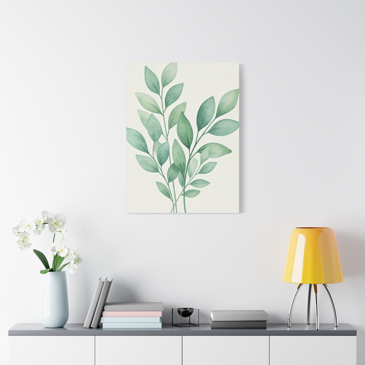 Watercolor Leaf Harmony Wall Art & Canvas Prints