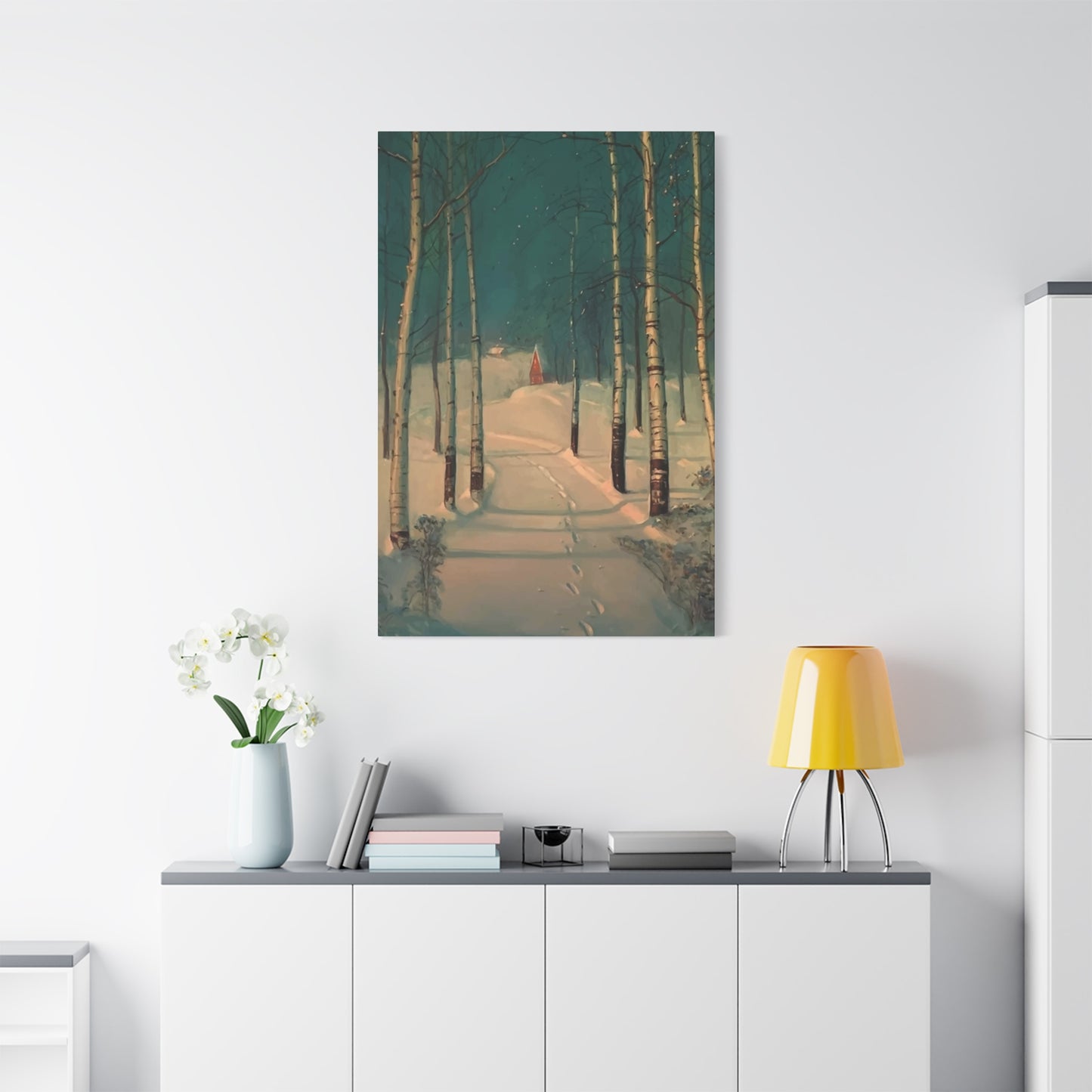 Forest View In Winters Wall Art & Canvas Prints