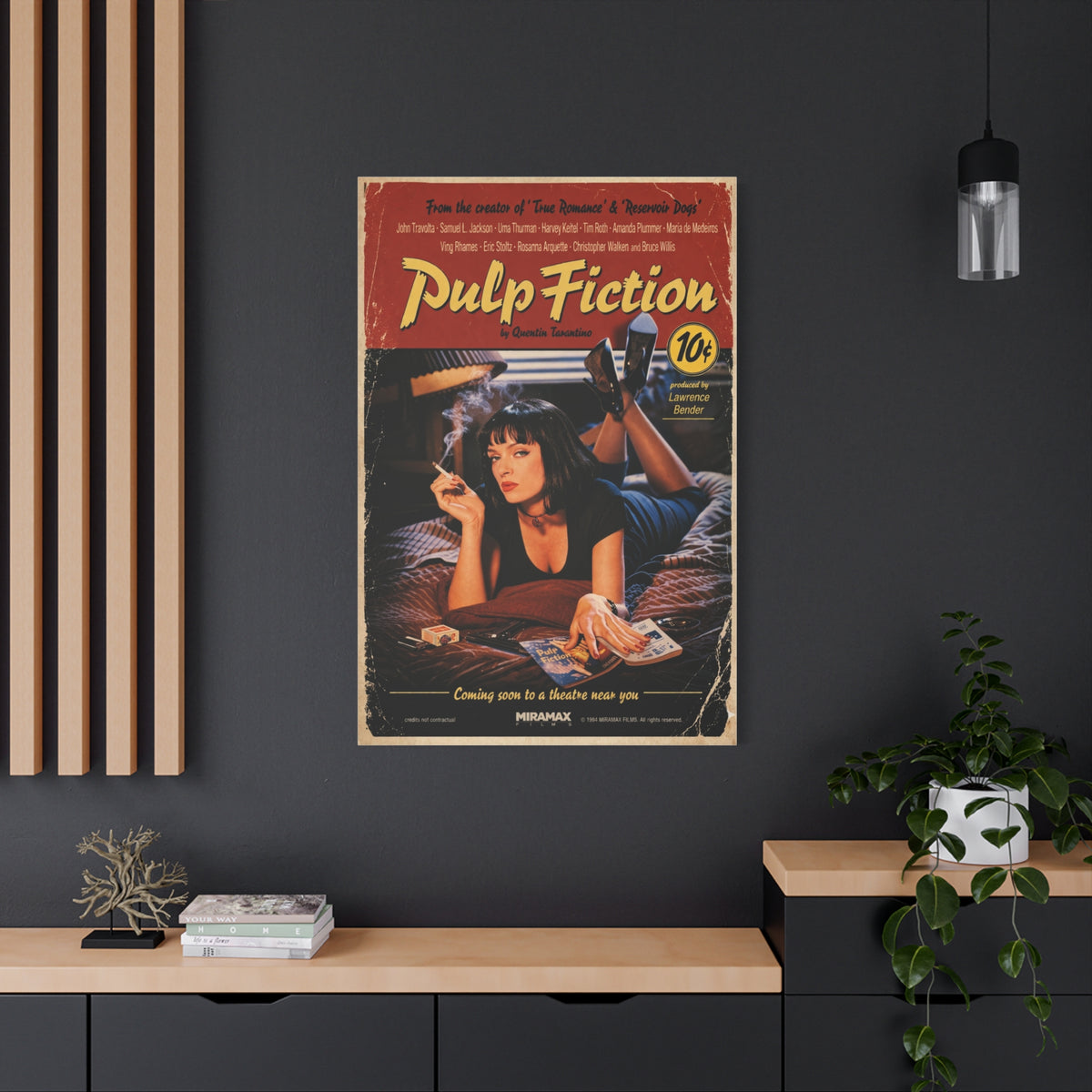 Pulp Fiction Movie Poster Wall Art & Canvas Print