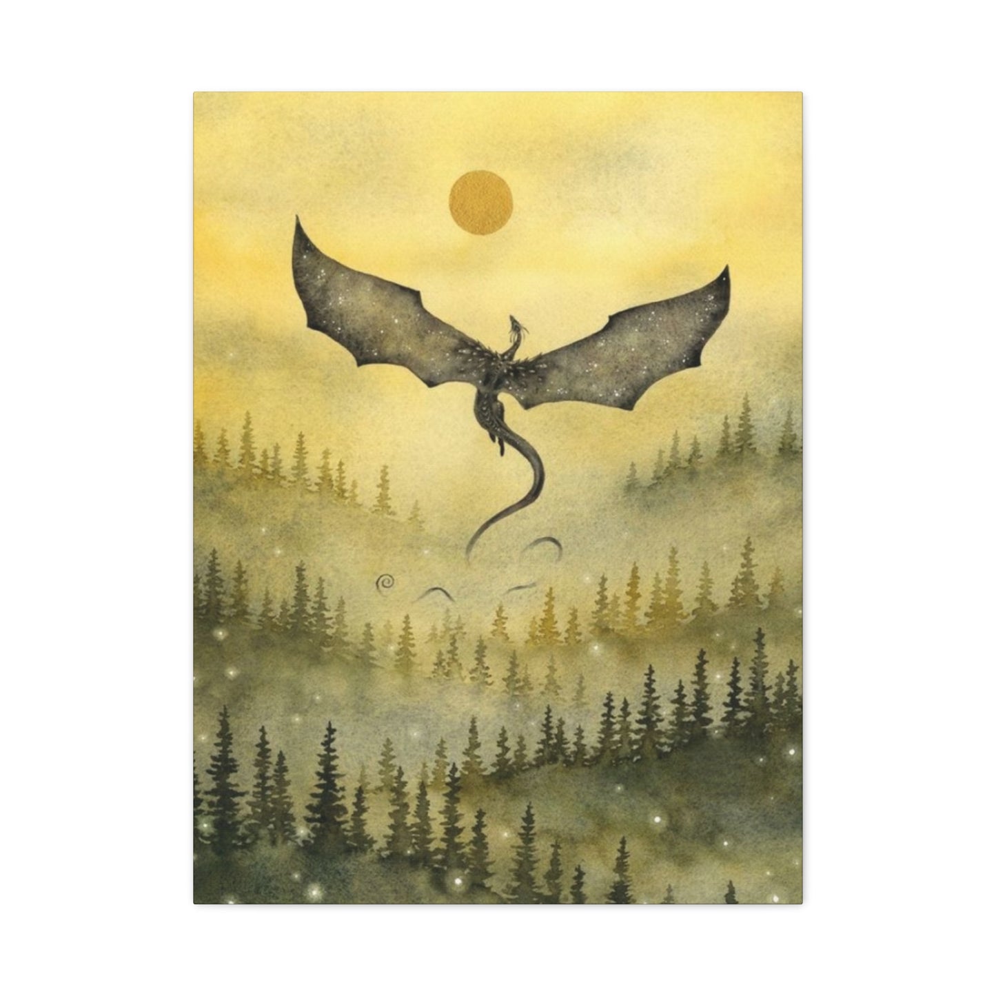 Dragon in Forest Wall Art & Canvas Prints