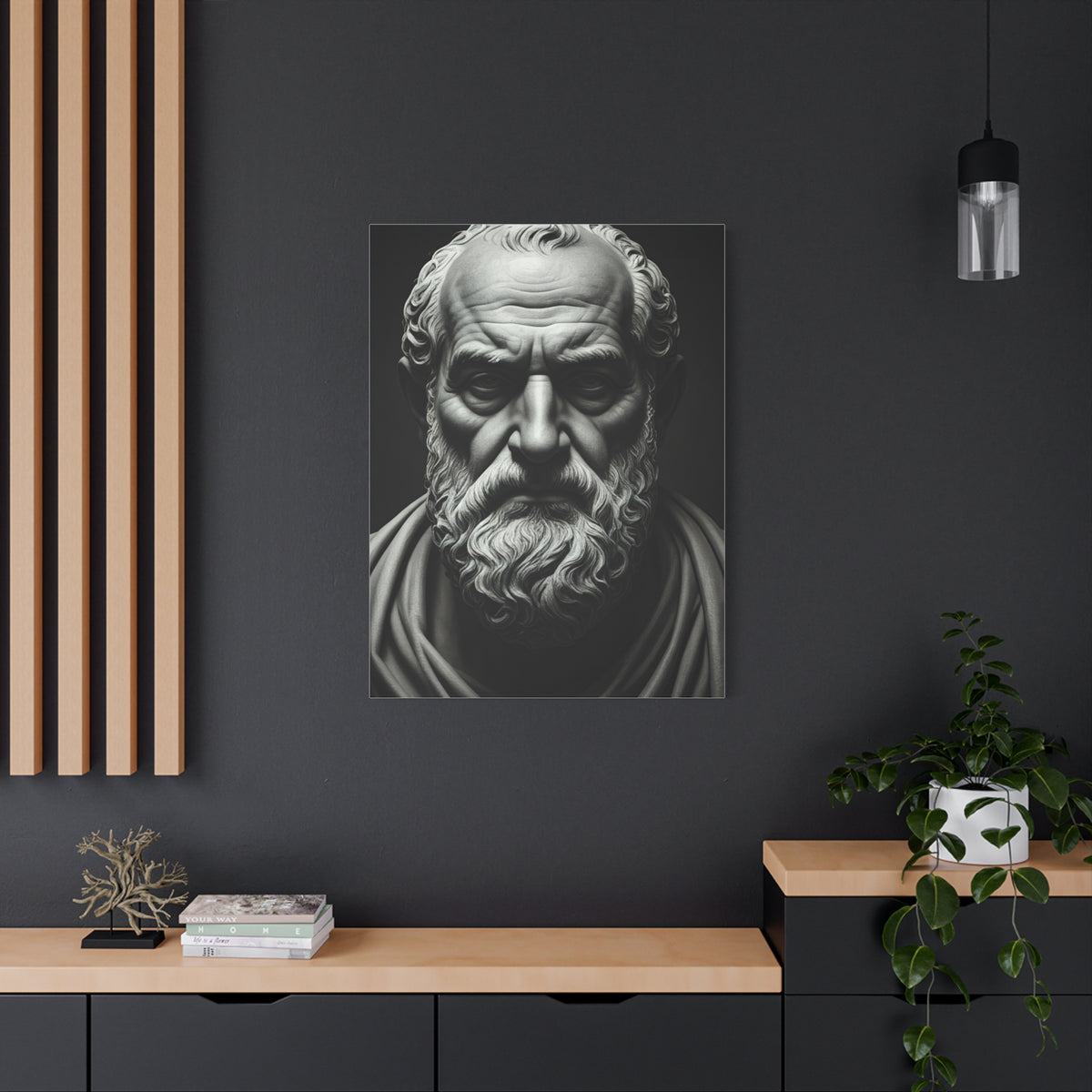 Timeless Wisdom Black & White Elder Portrait Wall Art & Canvas Prints