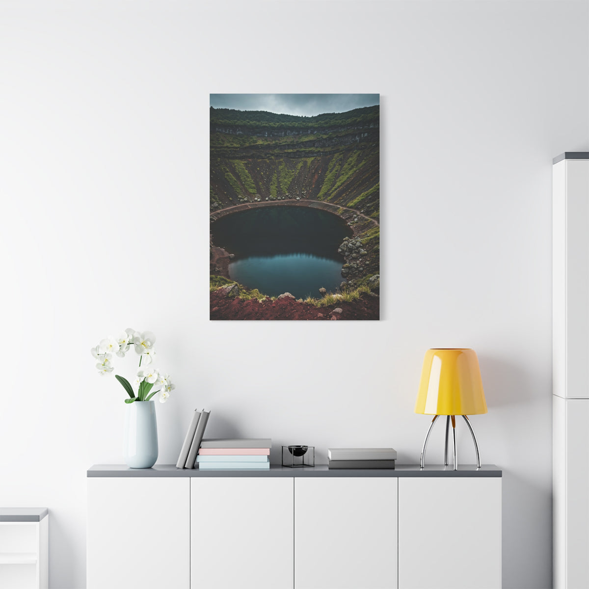 Volcanic Crater Lake Wall Art & Canvas Prints