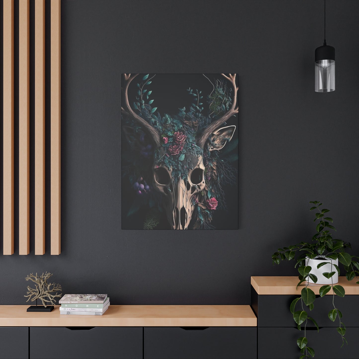 Reindeer Skull Poster Wall Art & Canvas Prints