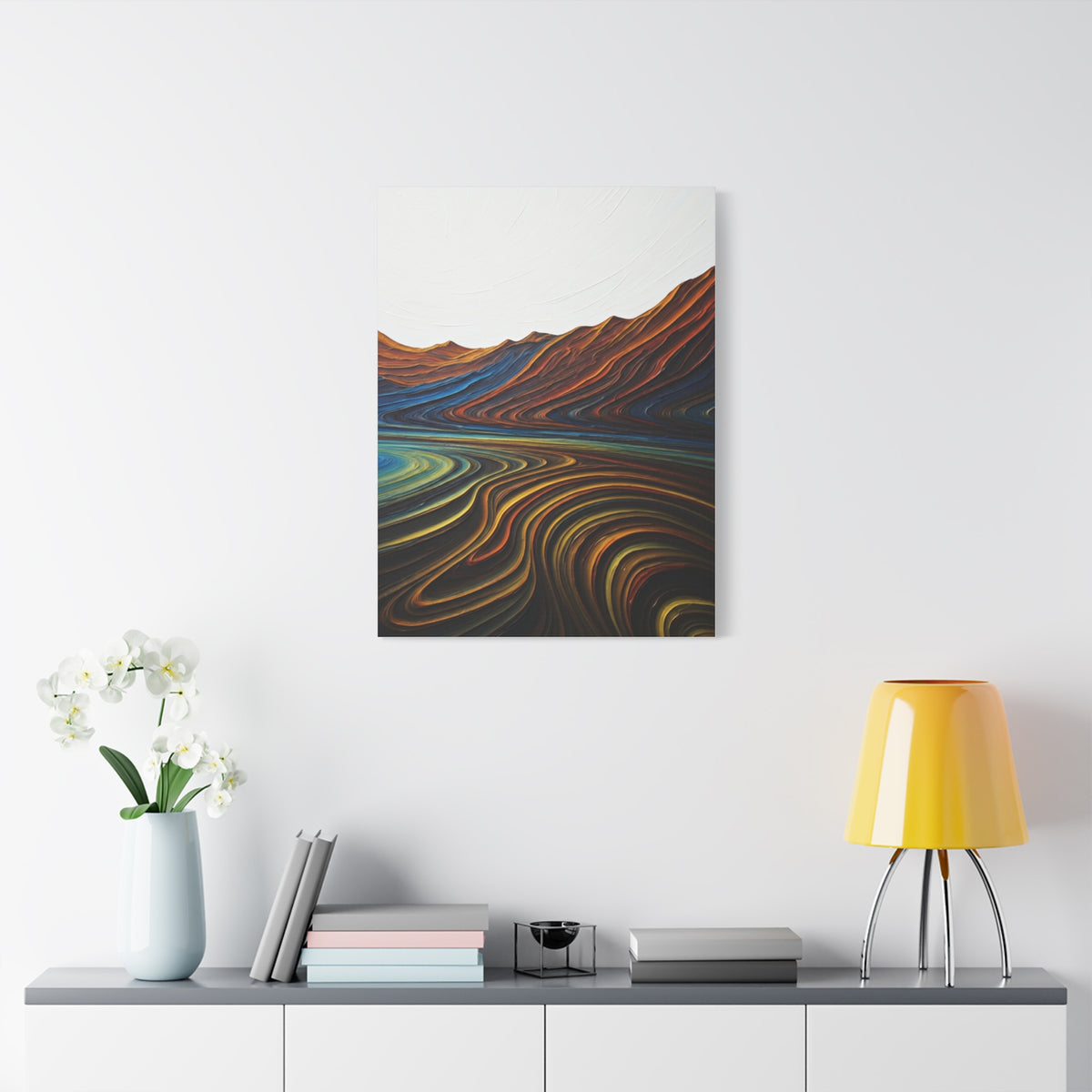 Layered Terrain Flow Abstract Wall Art & Canvas Prints