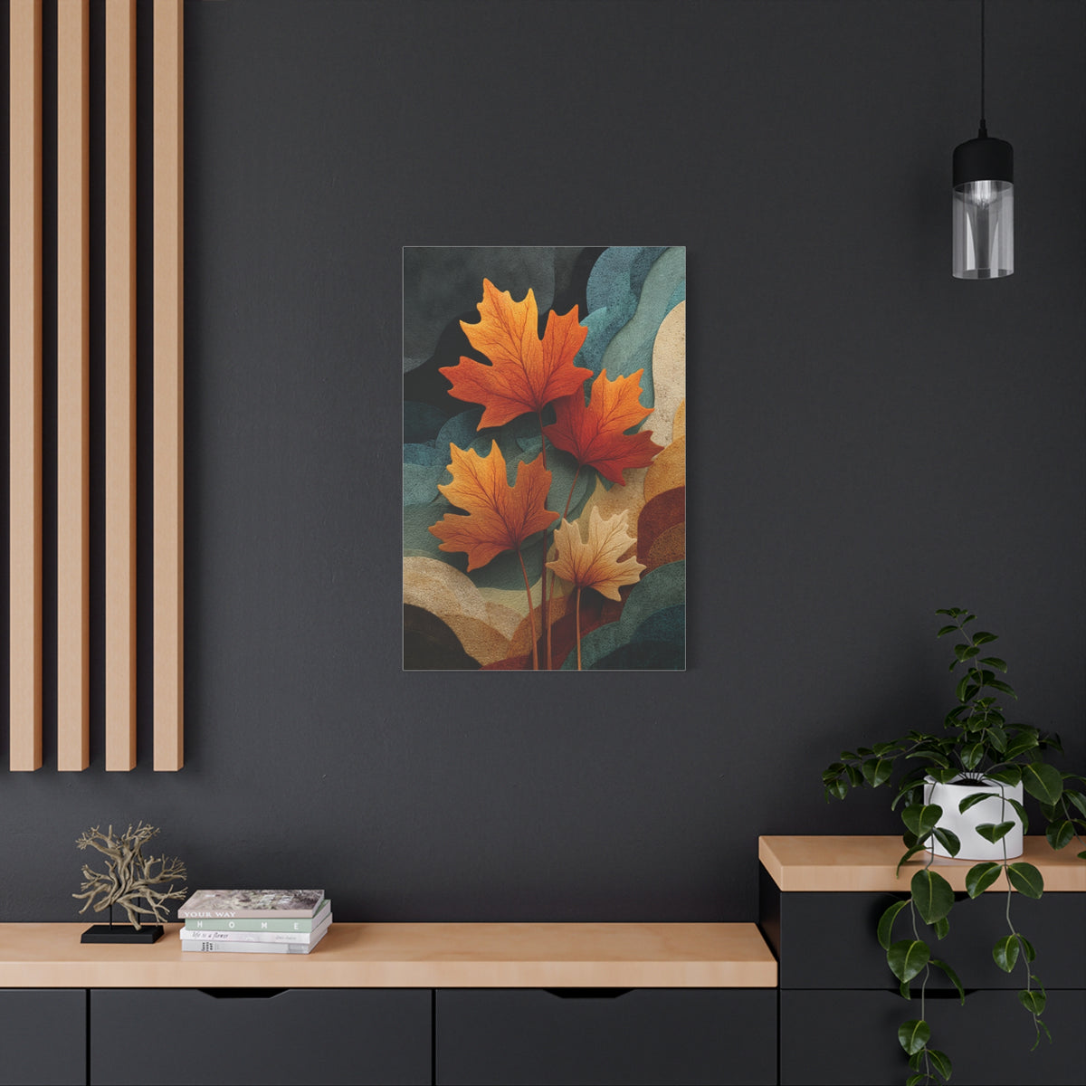 Abstract Autumn Maple Leaves Wall Art & Canvas Print